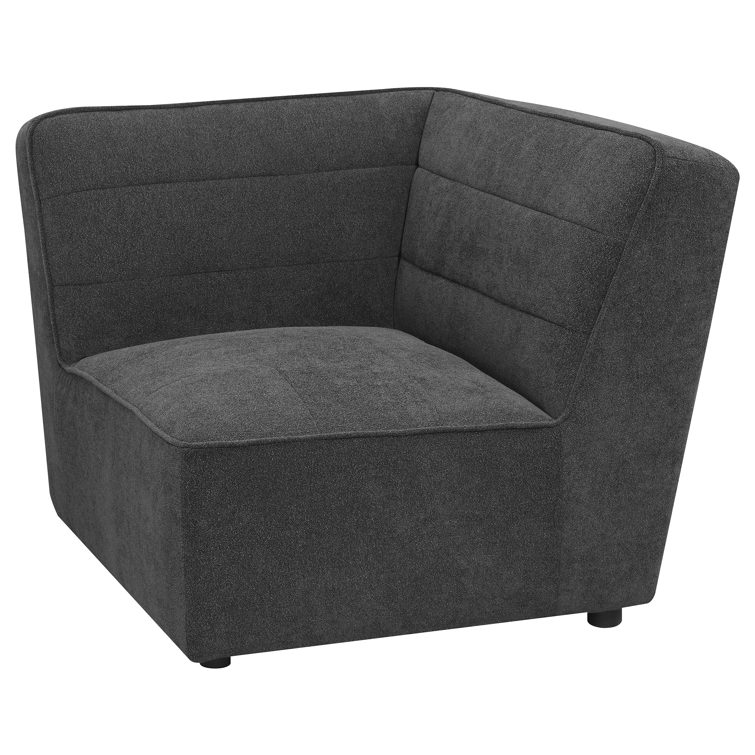 Sunny Upholstered Corner Chair Dark Charcoal - Image 3