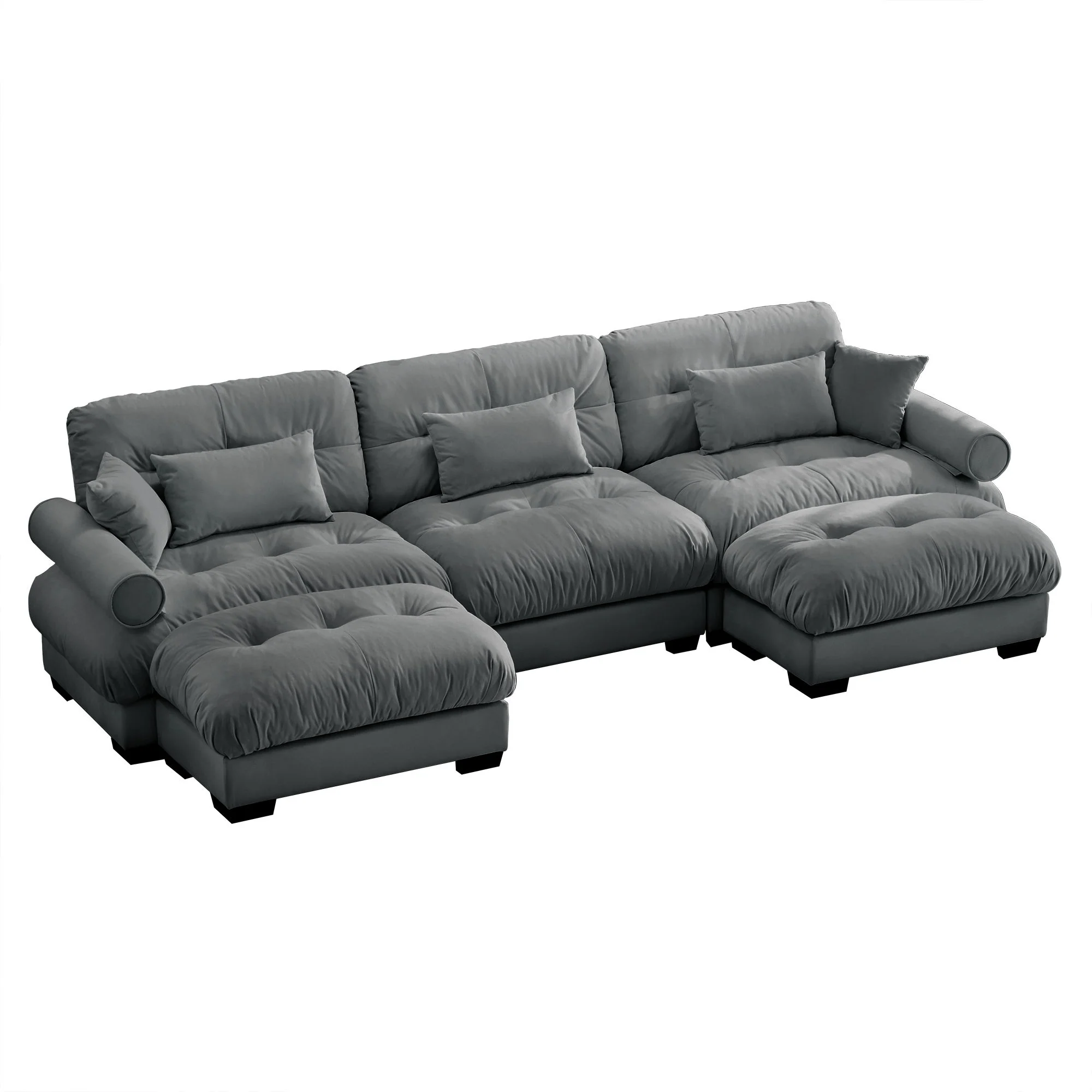 Super Comfort Oversized Modular Sectional Sofa With Movable Ottoman - Image 131