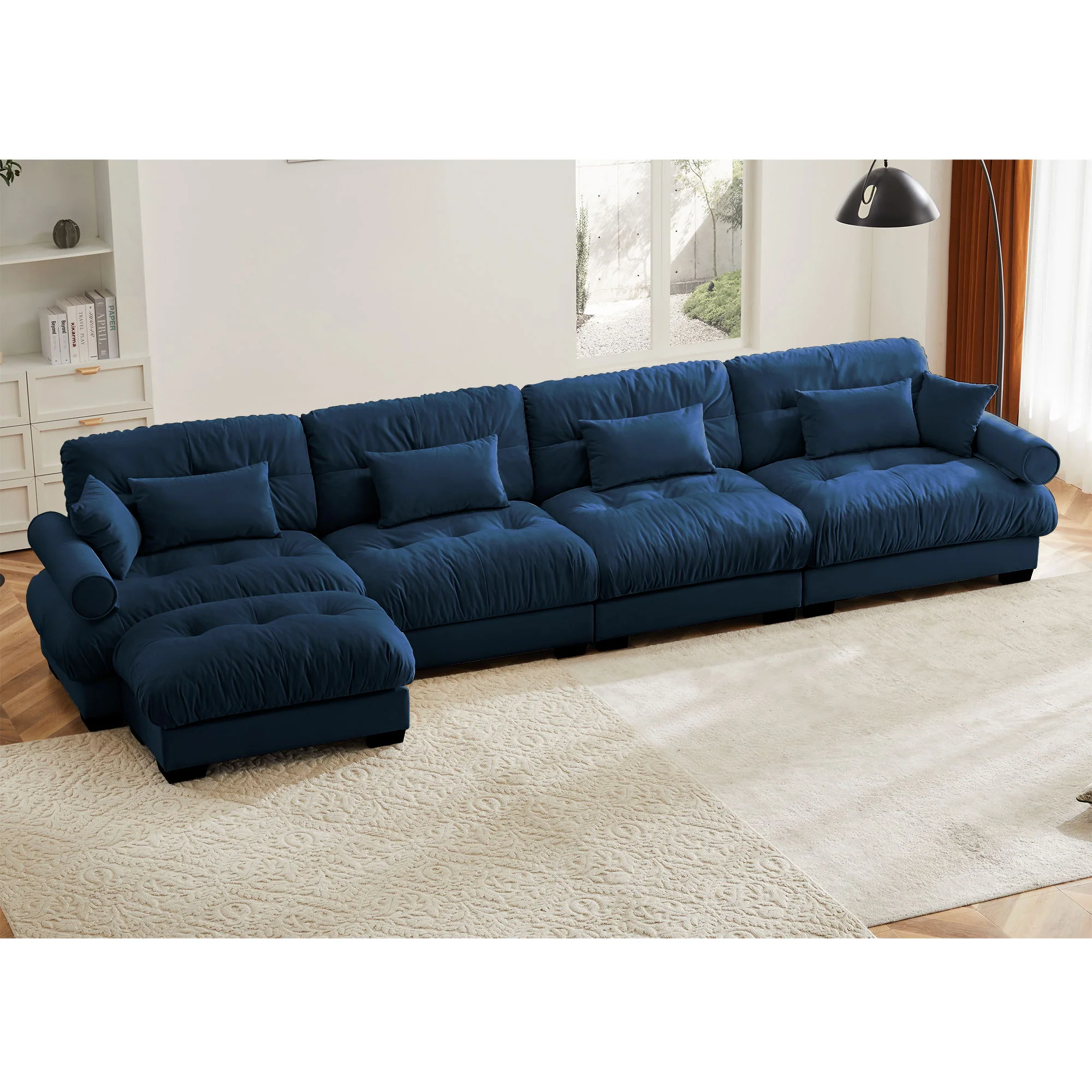 Super Comfort Oversized Modular Sectional Sofa With Movable Ottoman - Image 206