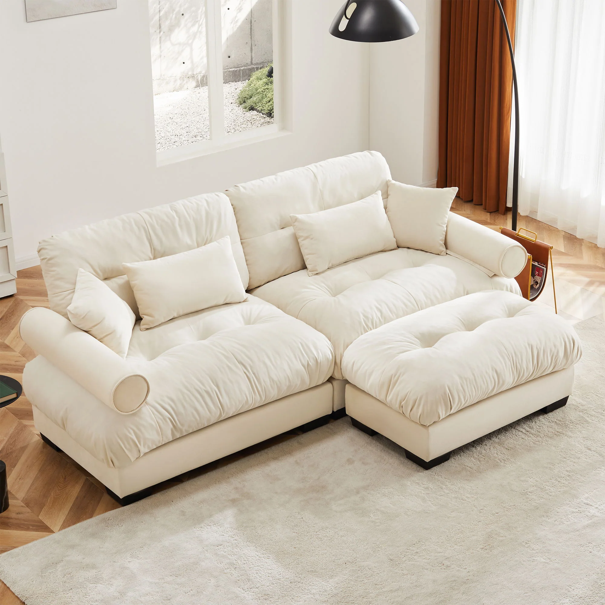 Super Comfort Oversized Modular Sectional Sofa With Movable Ottoman - Image 59