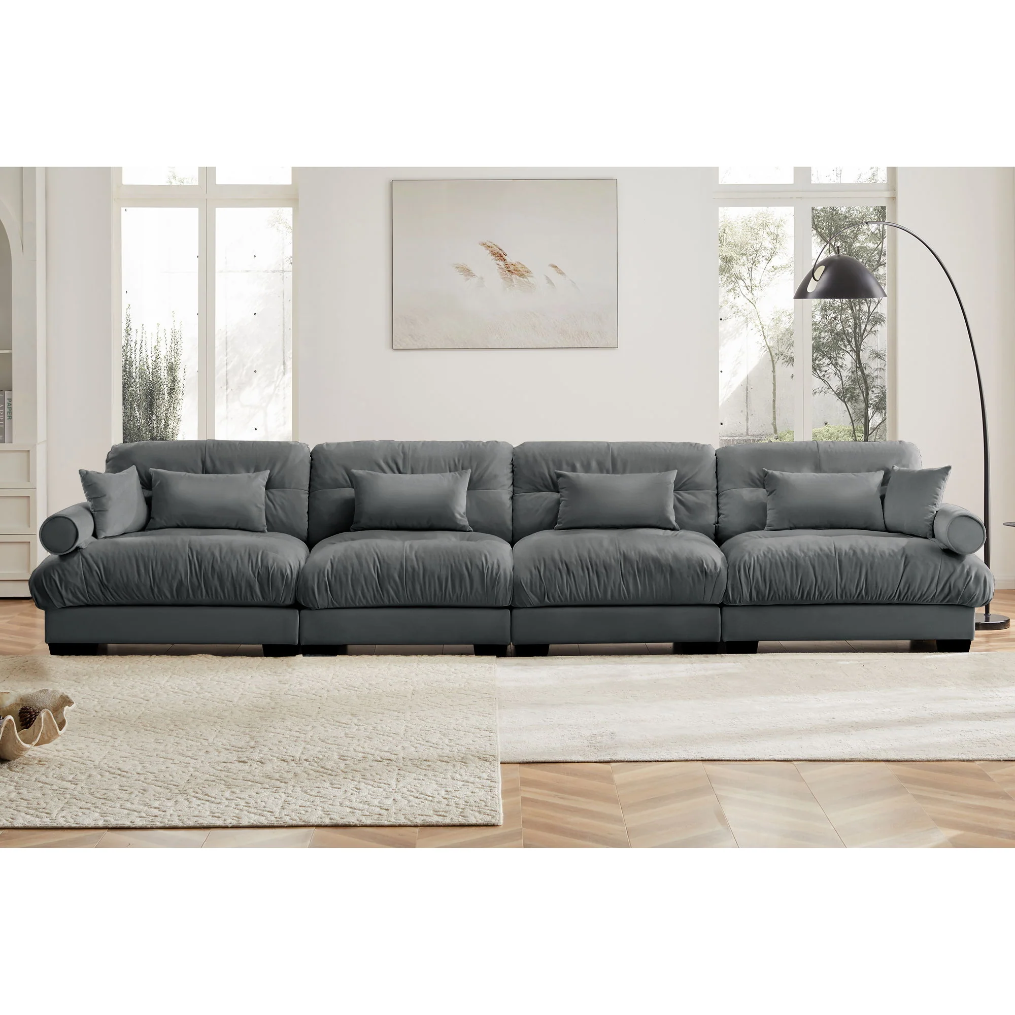 Super Comfort Oversized Modular Sectional Sofa, Deep Seat Convertible L Shaped Couch - Image 24