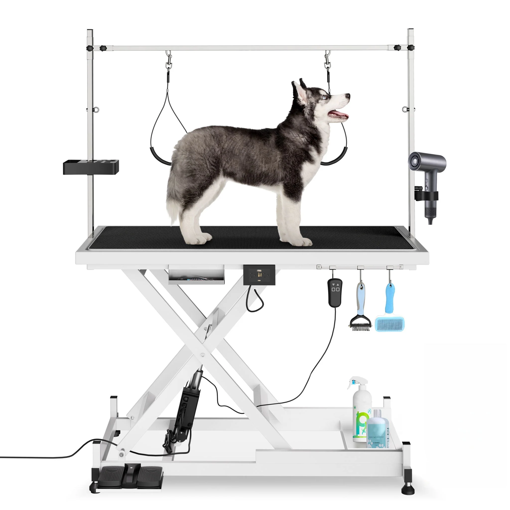 Super Deluxe Electric Pet Grooming Table, Height Adjustable - Image 5