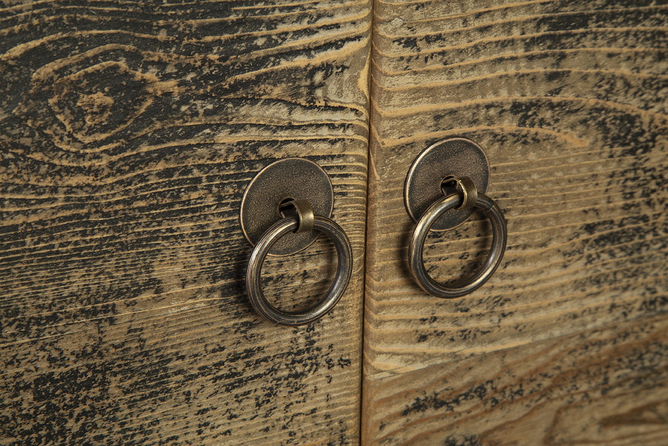 Sutherlind - Cabinet - Dark Gray / Light Brown - Image 4