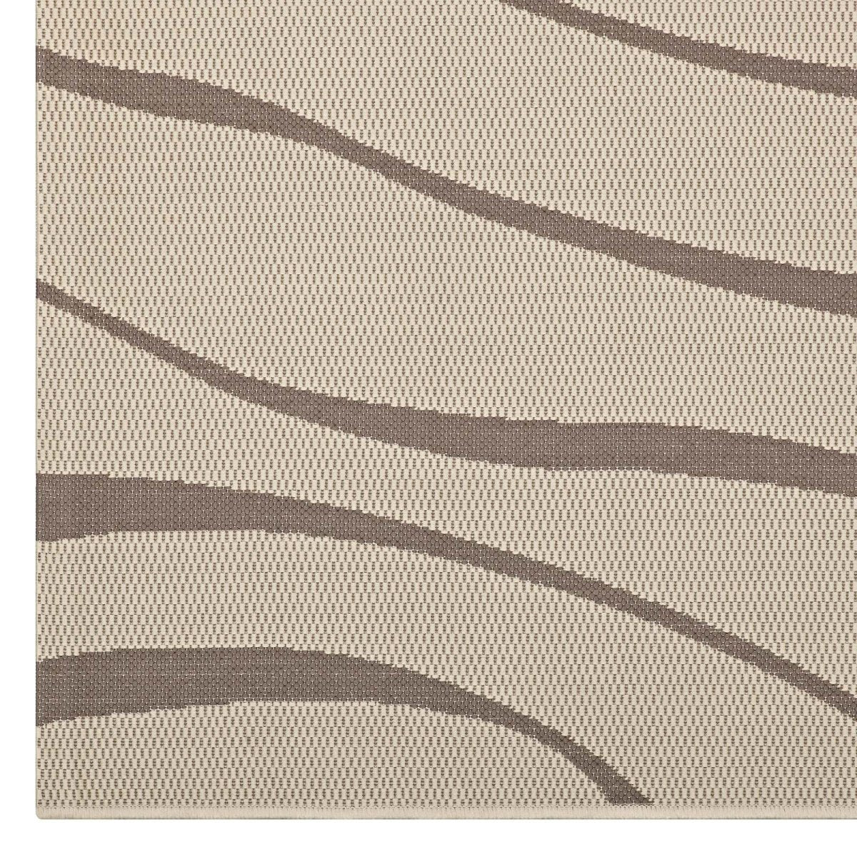 Swirl Abstract Indoor and Outdoor Area Rug - Modern Pattern Durable Accent Floor Covering - Image 2