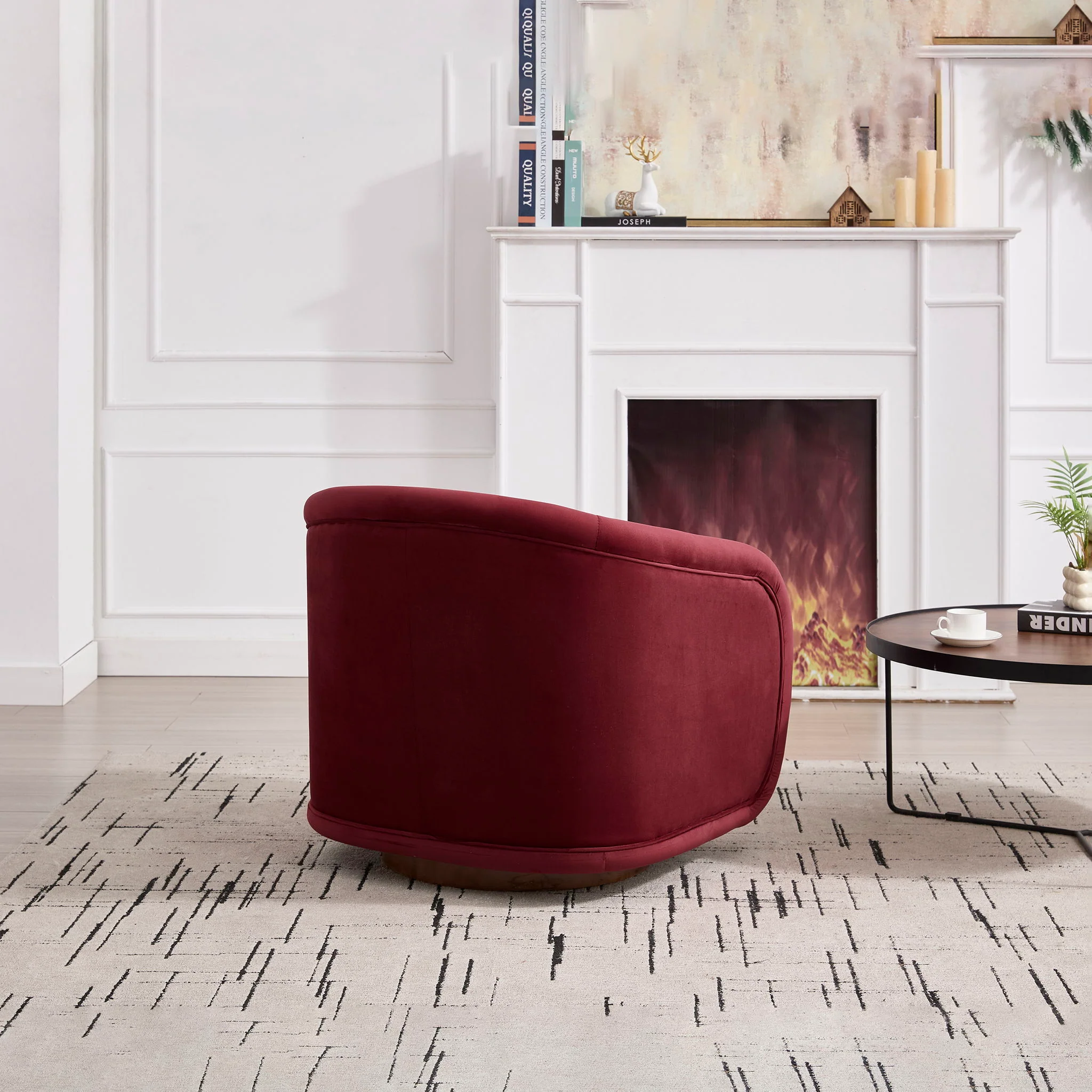Swivel Accent Chair With 360 Degree Rotating - Image 10