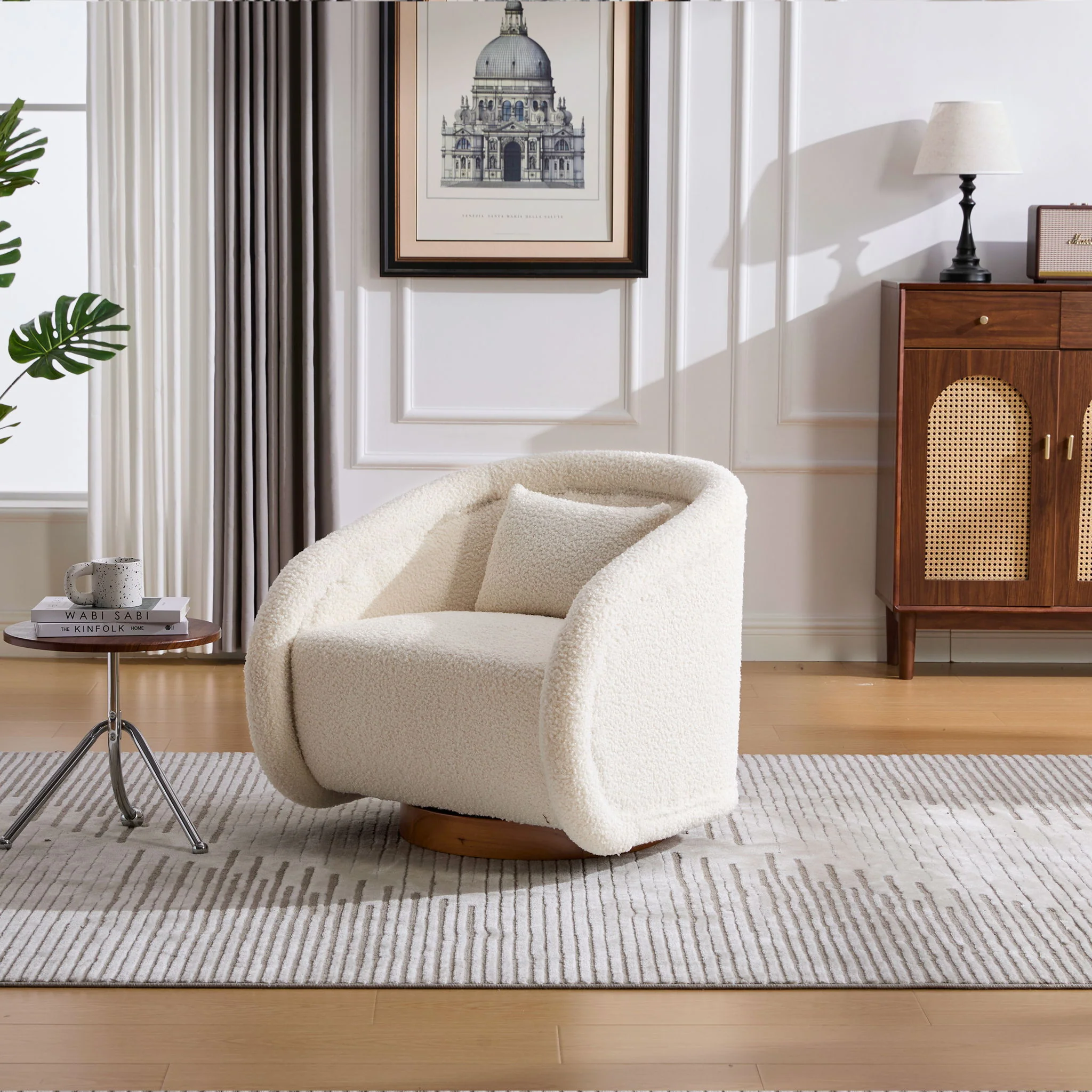 Swivel Accent Chair With 360 Degree Rotating - Image 11
