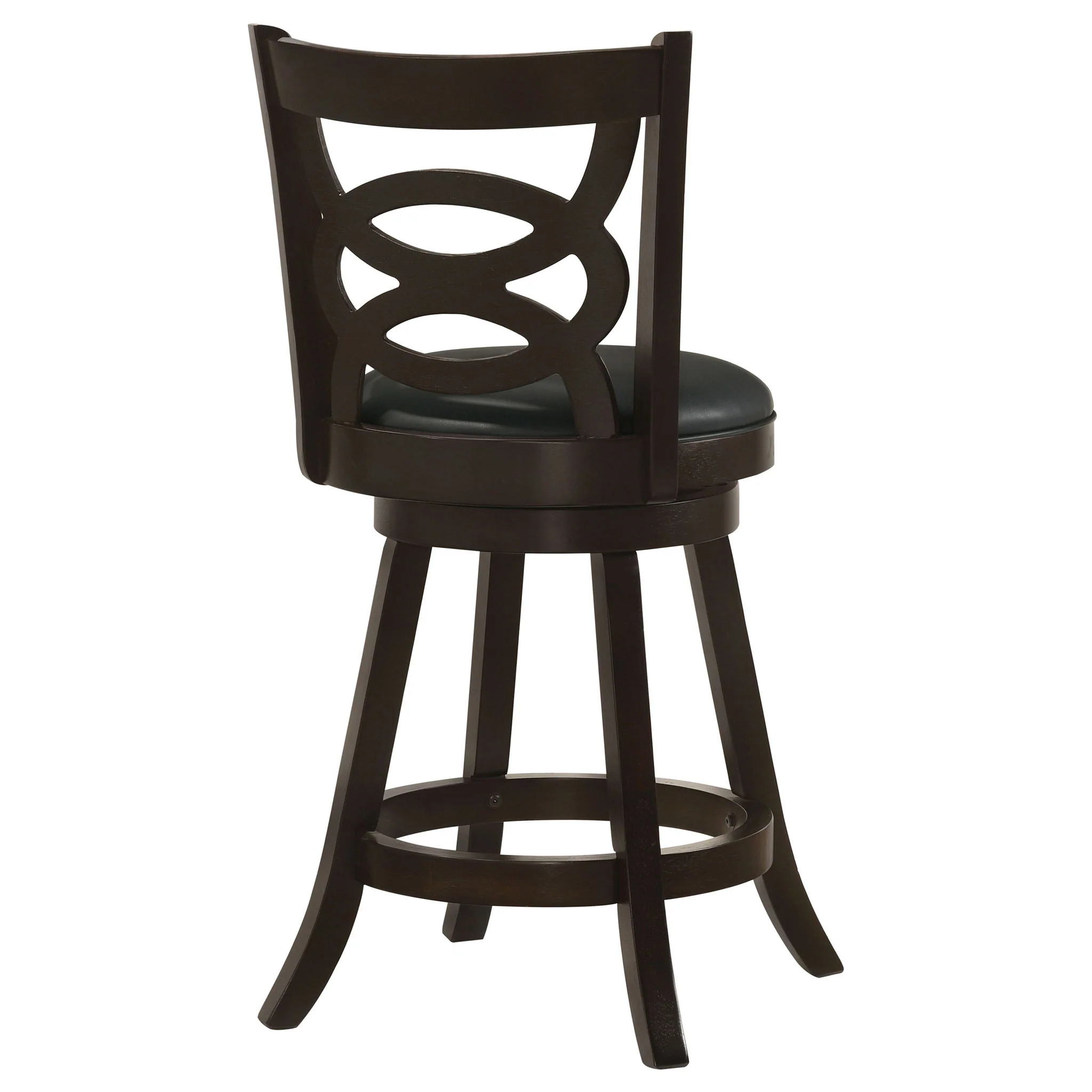 Swivel Counter Stool (Set of 2) - Black - Image 3