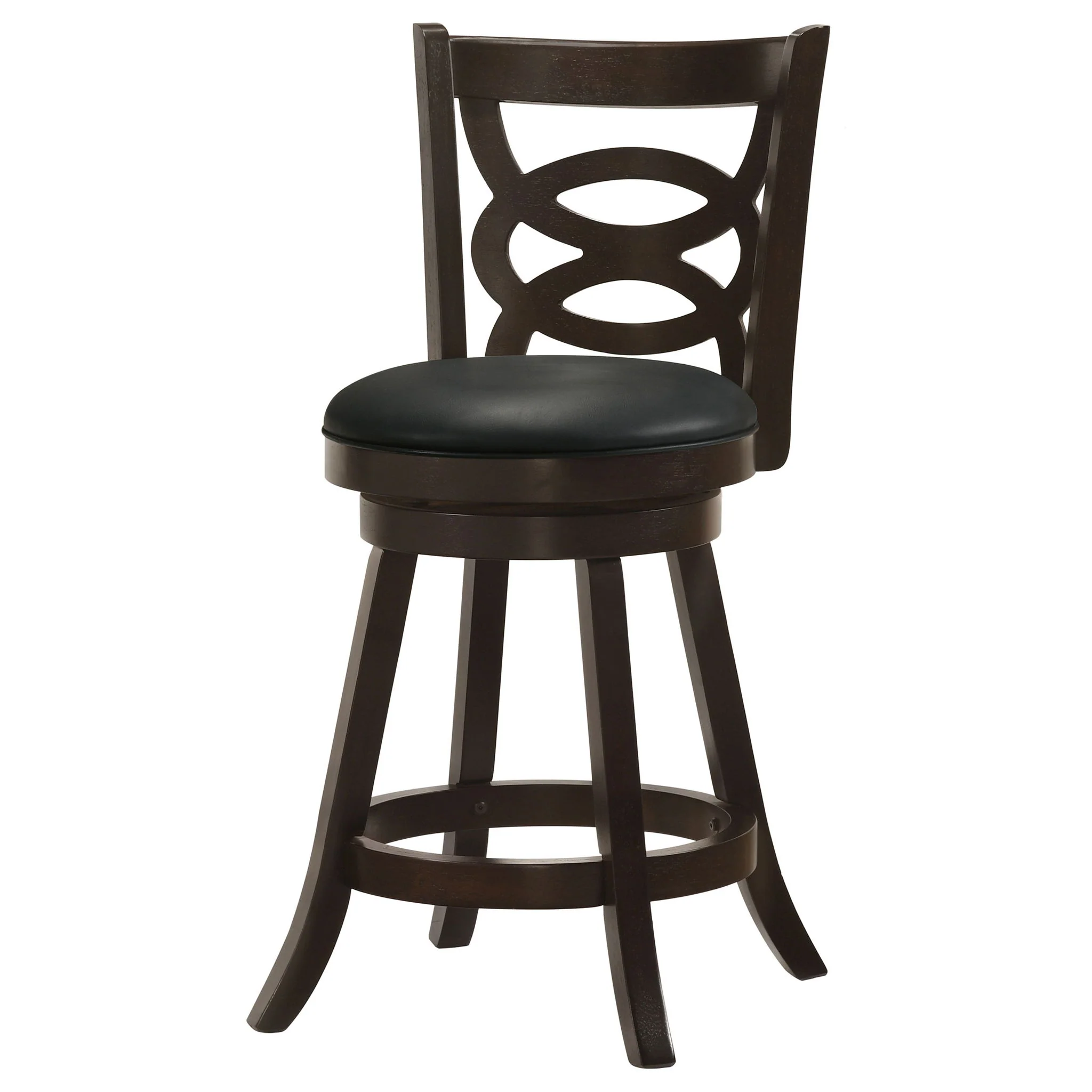 Swivel Counter Stool (Set of 2) - Black - Image 5