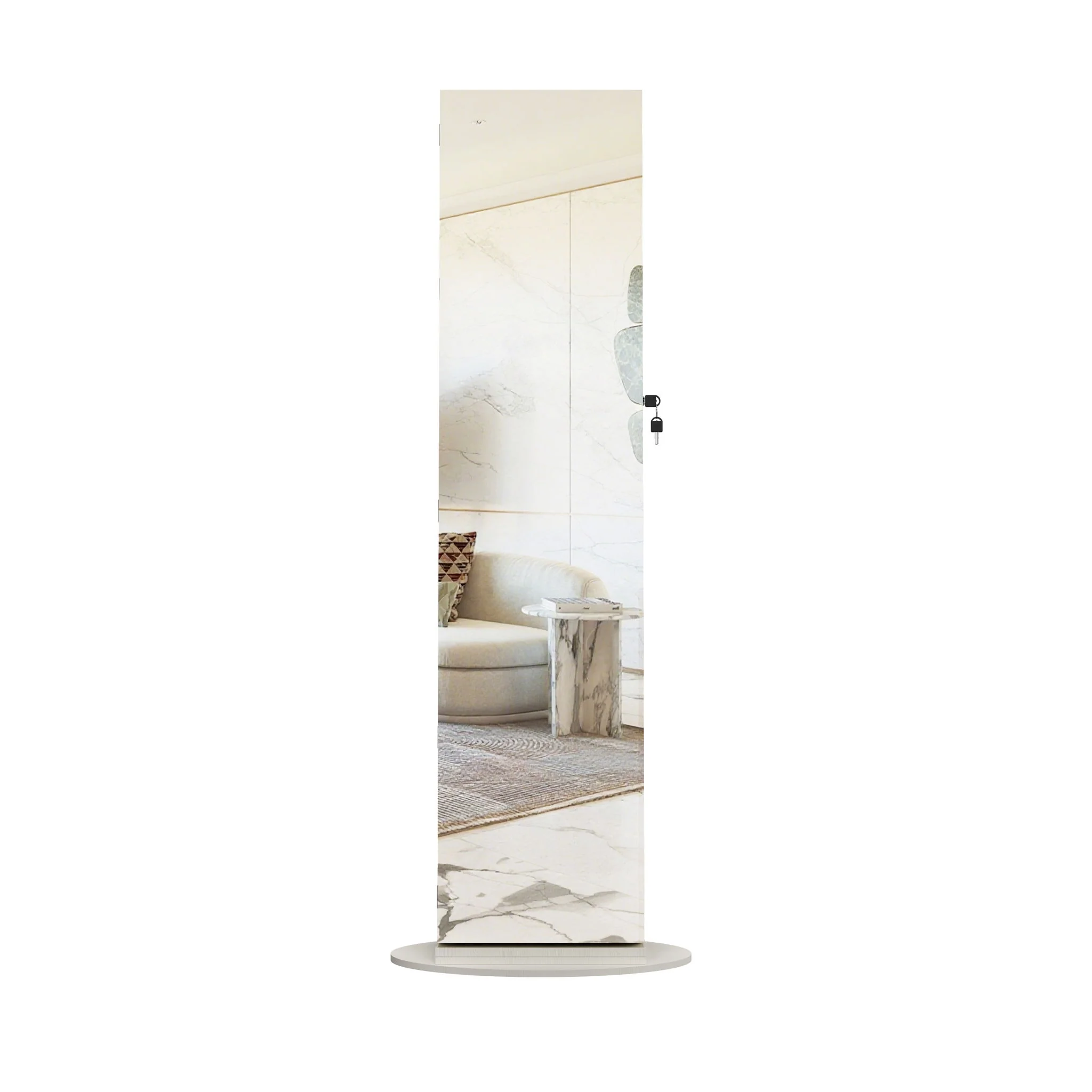 Swivel Jewelry Cabinet With Full Length Mirror - Image 20