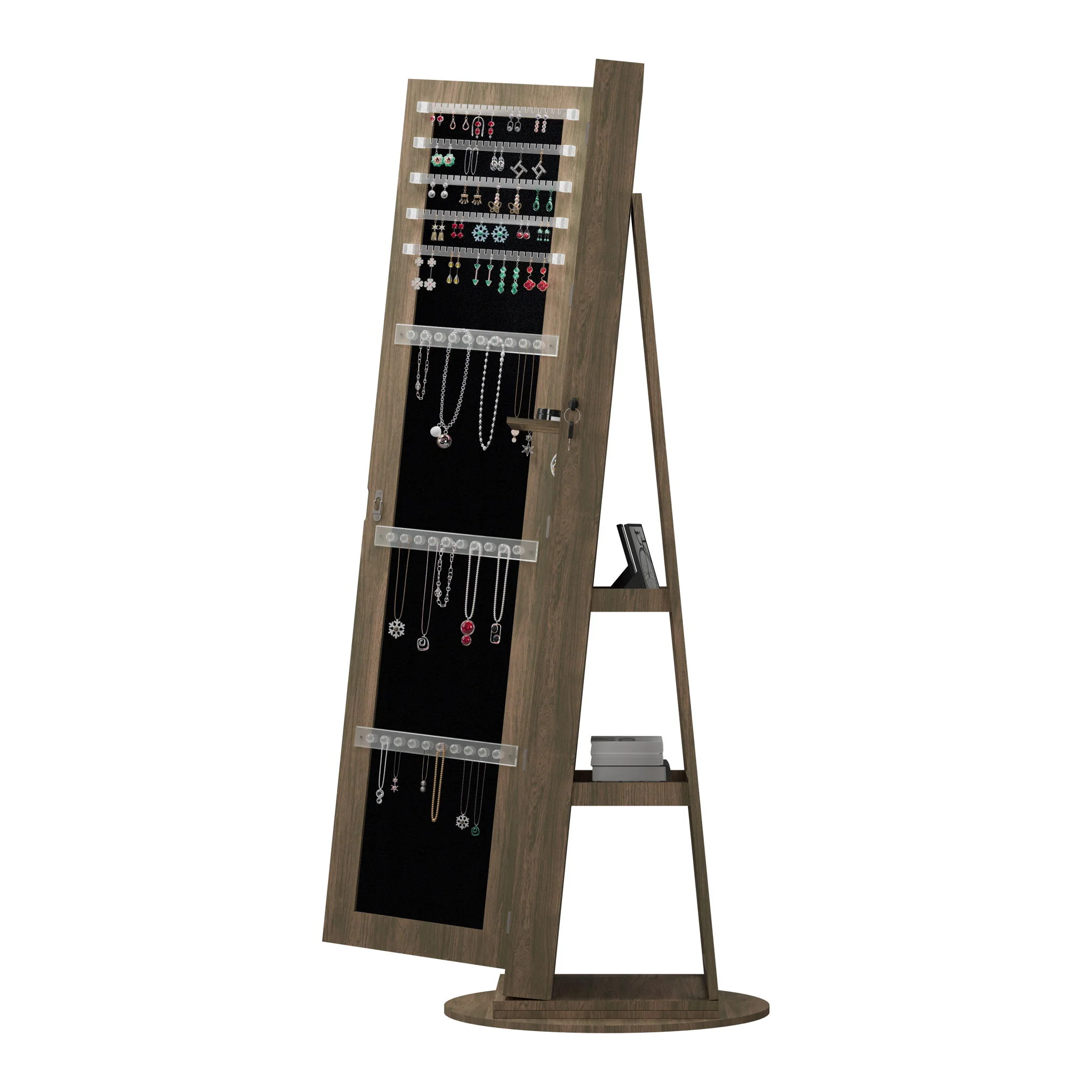 Swivel Jewelry Cabinet With Full Length Mirror - Image 26