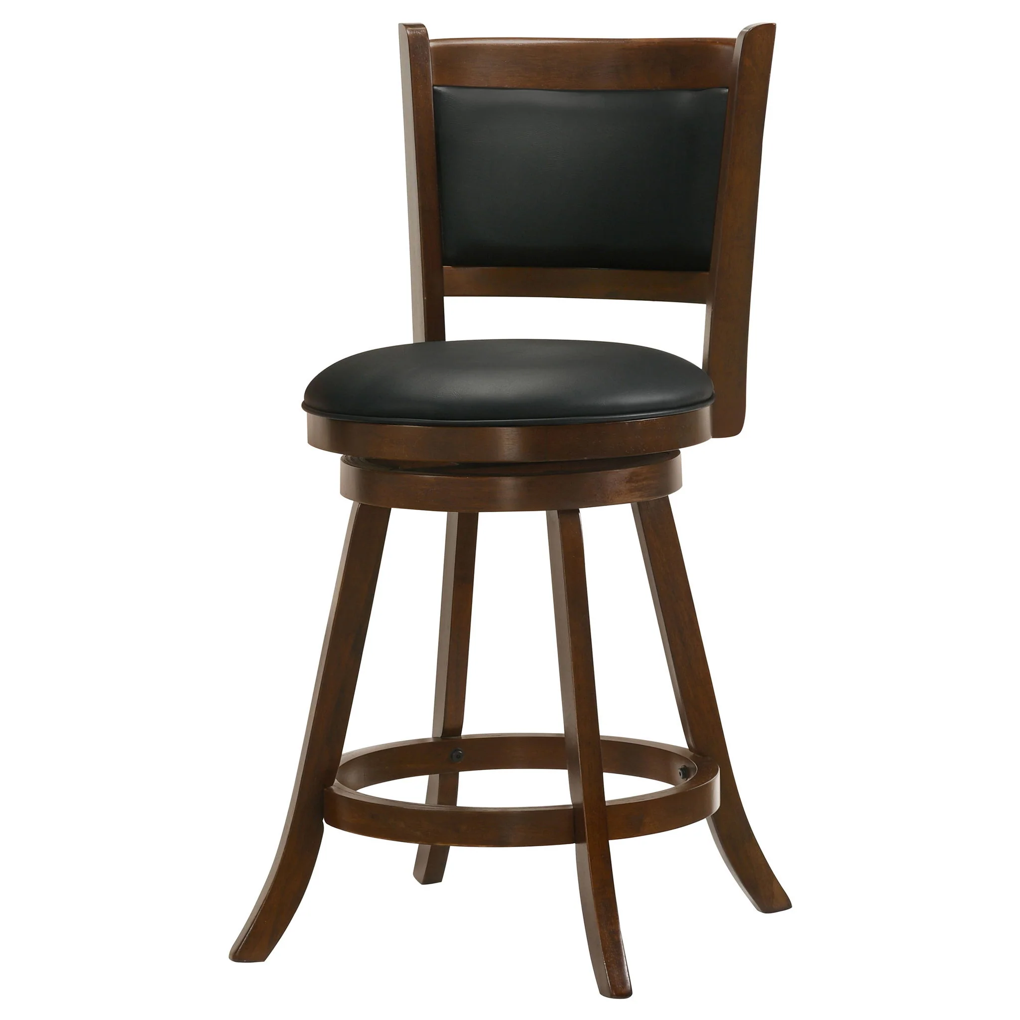 Swivel Stool With Swivel Base (Set of 2) - Black / Brown - Image 8