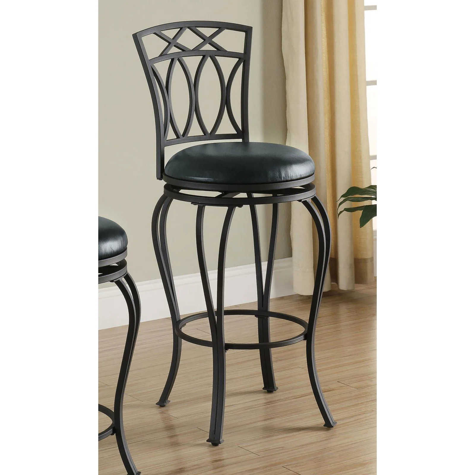 Swivel Stool With Upholstered Seat - Image 6