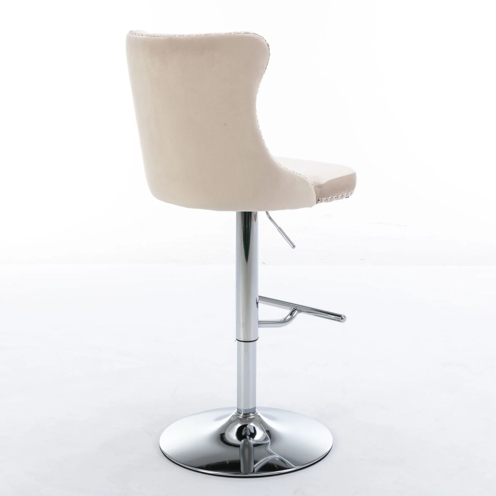 Swivel Barstools Adjusatble Seat Height From 25-33", Modern Upholstered Base Bar Stools With Backs Comfortable Tufted For Home Pub And Kitchen Island (Set of 2) - Image 41