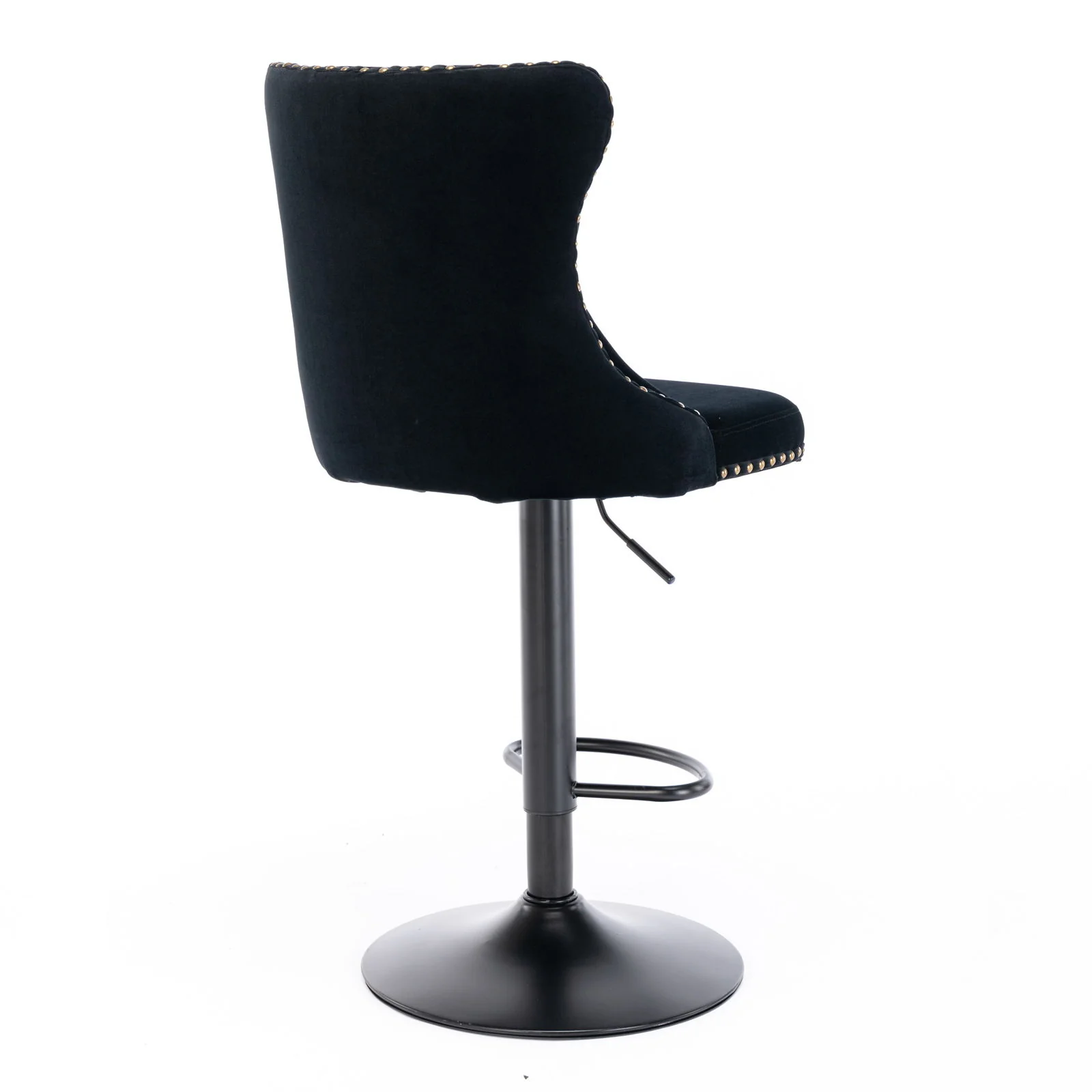 Swivel Barstools Adjusatble Seat Height, Modern Upholstered Bar Stools With Backs Comfortable Tufted For Home Pub And Kitchen Island (Set of 2) - Image 15
