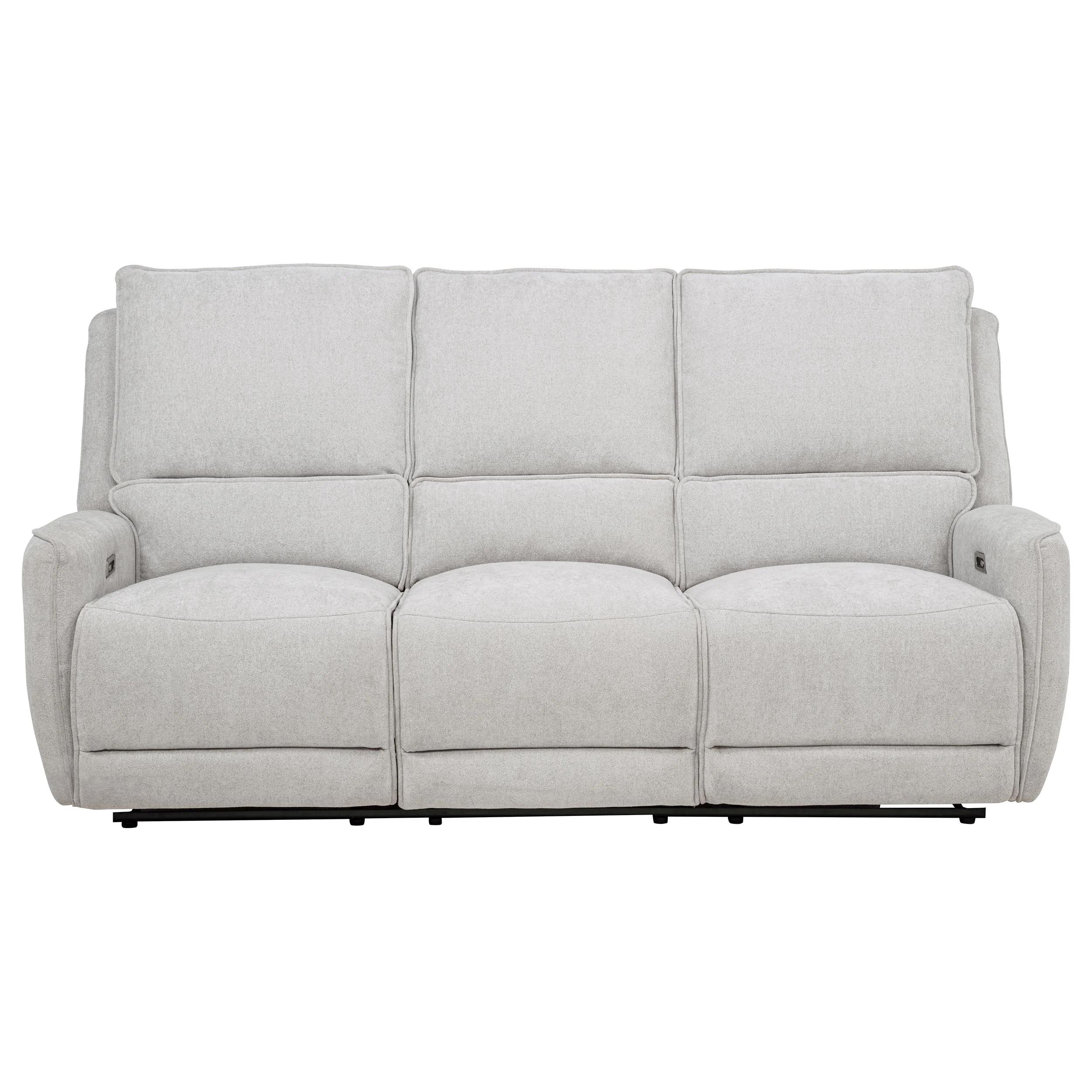 Sylmar Chenille Upholstered Power Reclining Sofa Dove Grey - Image 10