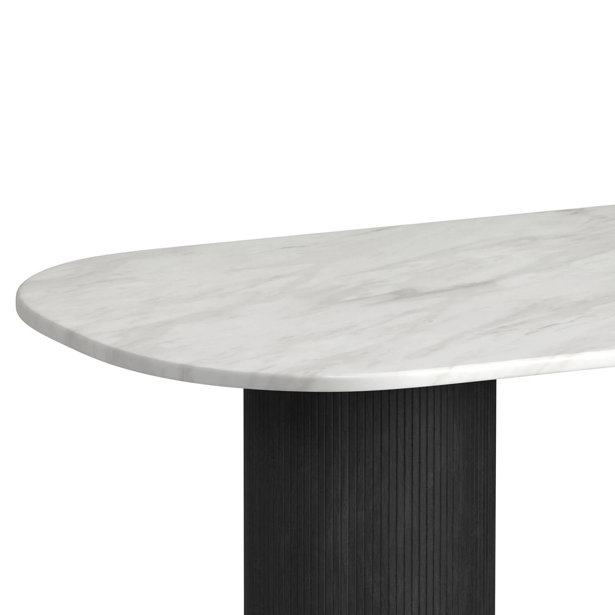 Sylvie - Oval Dining Table With Faux Marble Top - Image 15