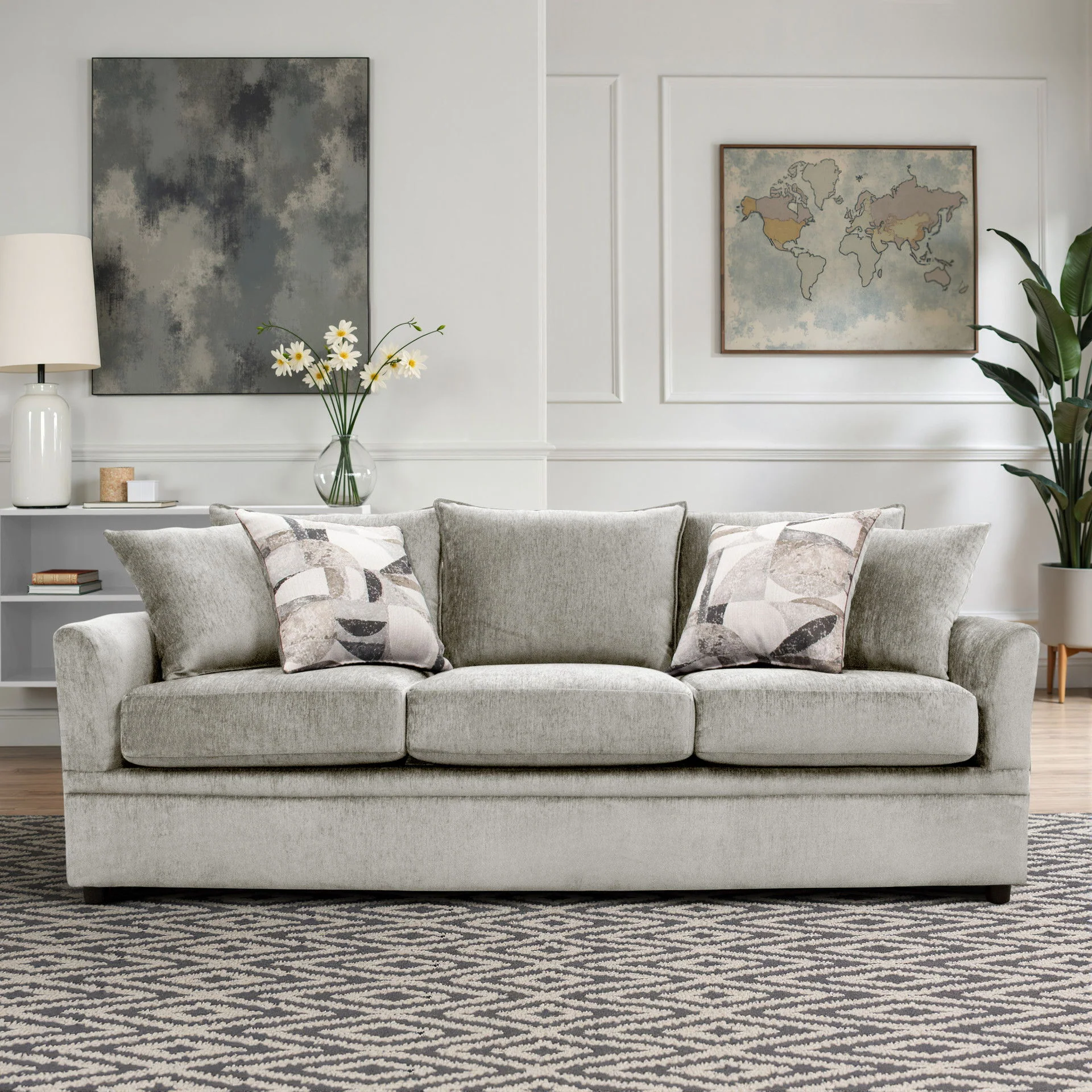 Sylvie - Sofa With 4 Accent Pillows - Image 9
