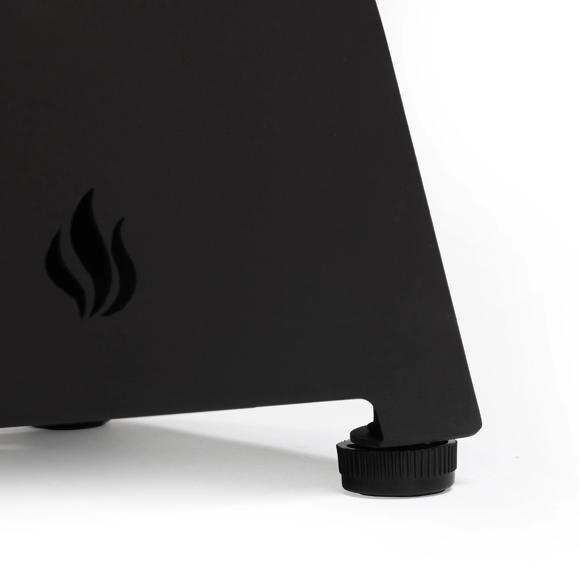 Tabletop, Propane Gas Fire Pit With Quick Connect Joint, Glass Wind Guard And Lava Rock, Outdoor, Portable - Black - Image 3