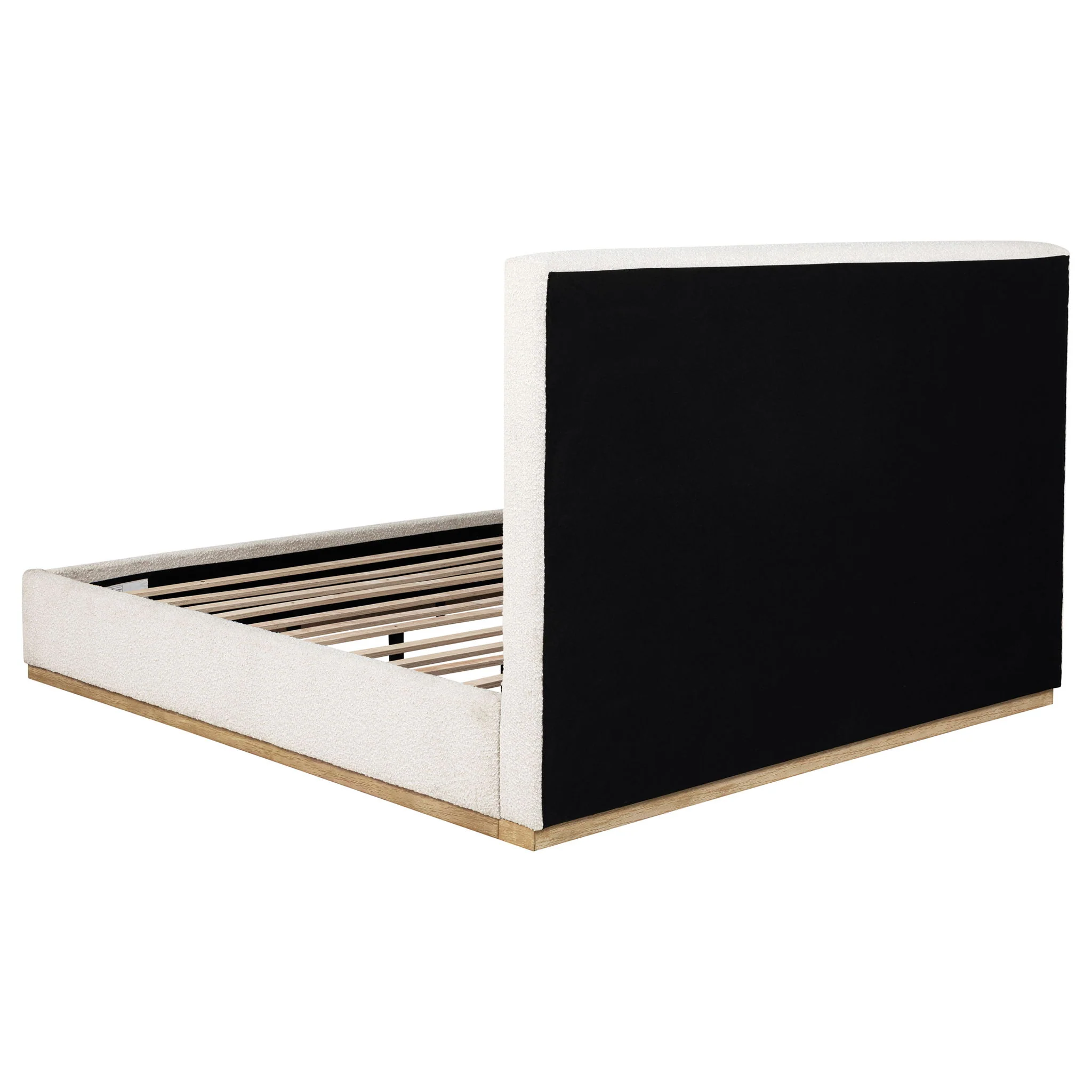 Talbot - Eastern King Platform Bed With Elevated Headboard - Cream - Image 4