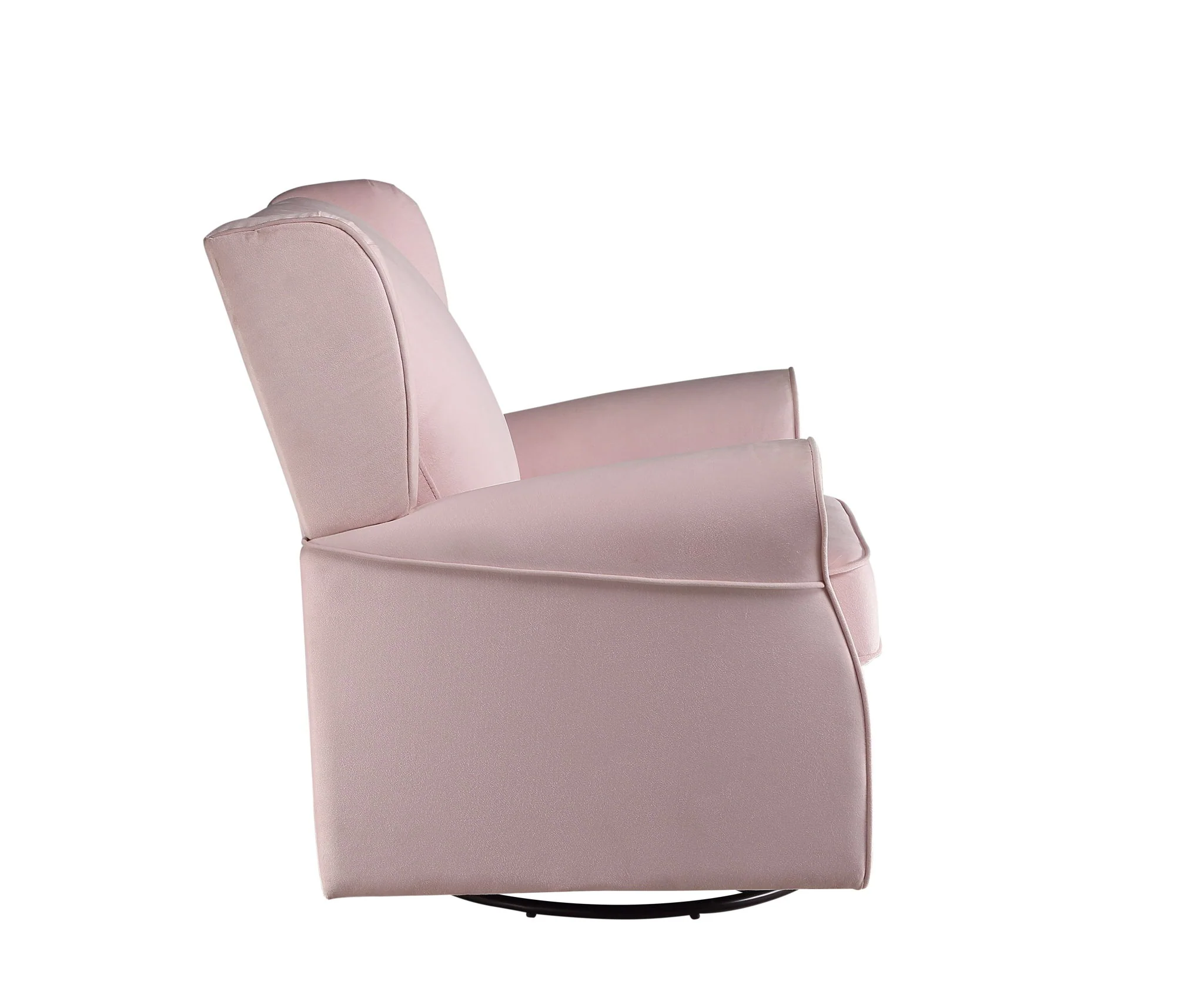 Tamaki - Glider Chair With Swivel - Pink - Image 6