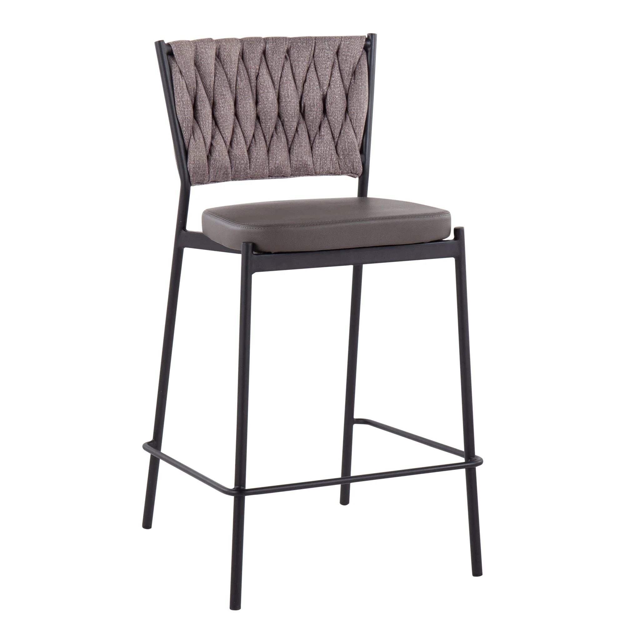 Tania - Braided Contemporary Counter Stool (Set of 2) - Image 4