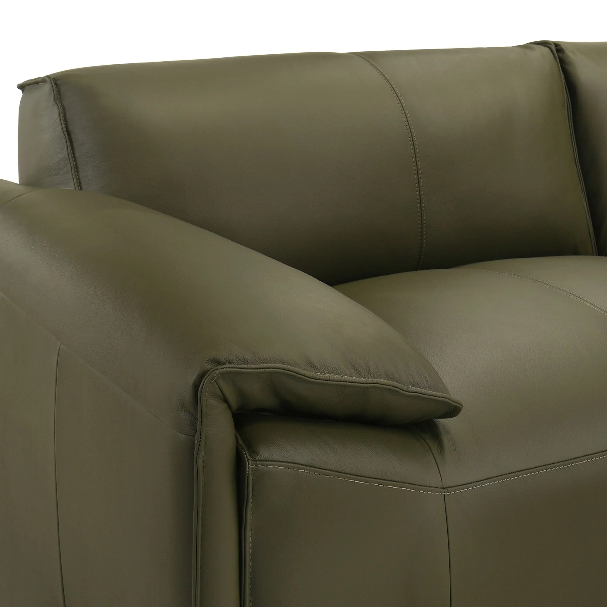 Tanner - Leather Loveseat With Padded Arms - Image 12