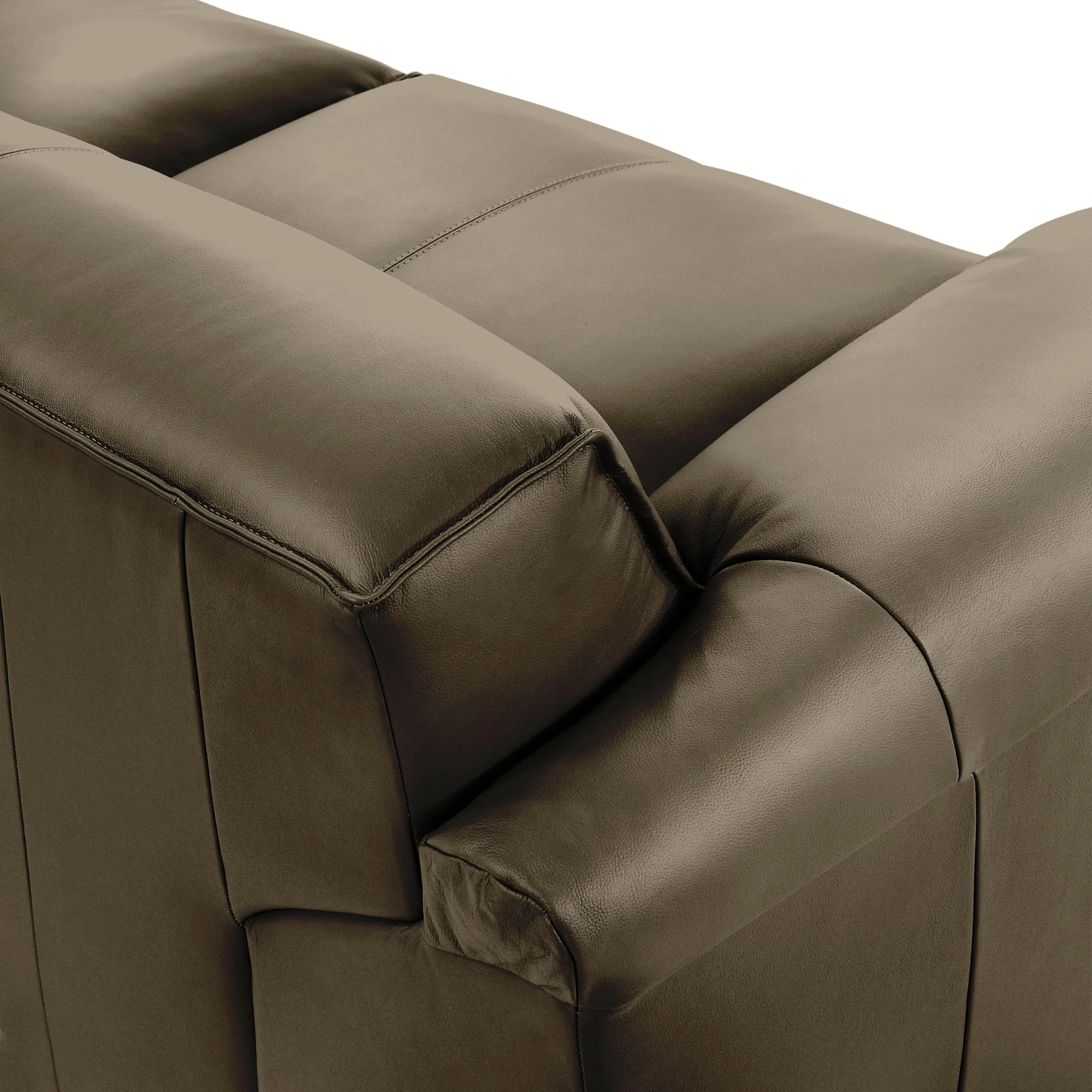 Tanner - Leather Loveseat With Padded Arms - Image 13