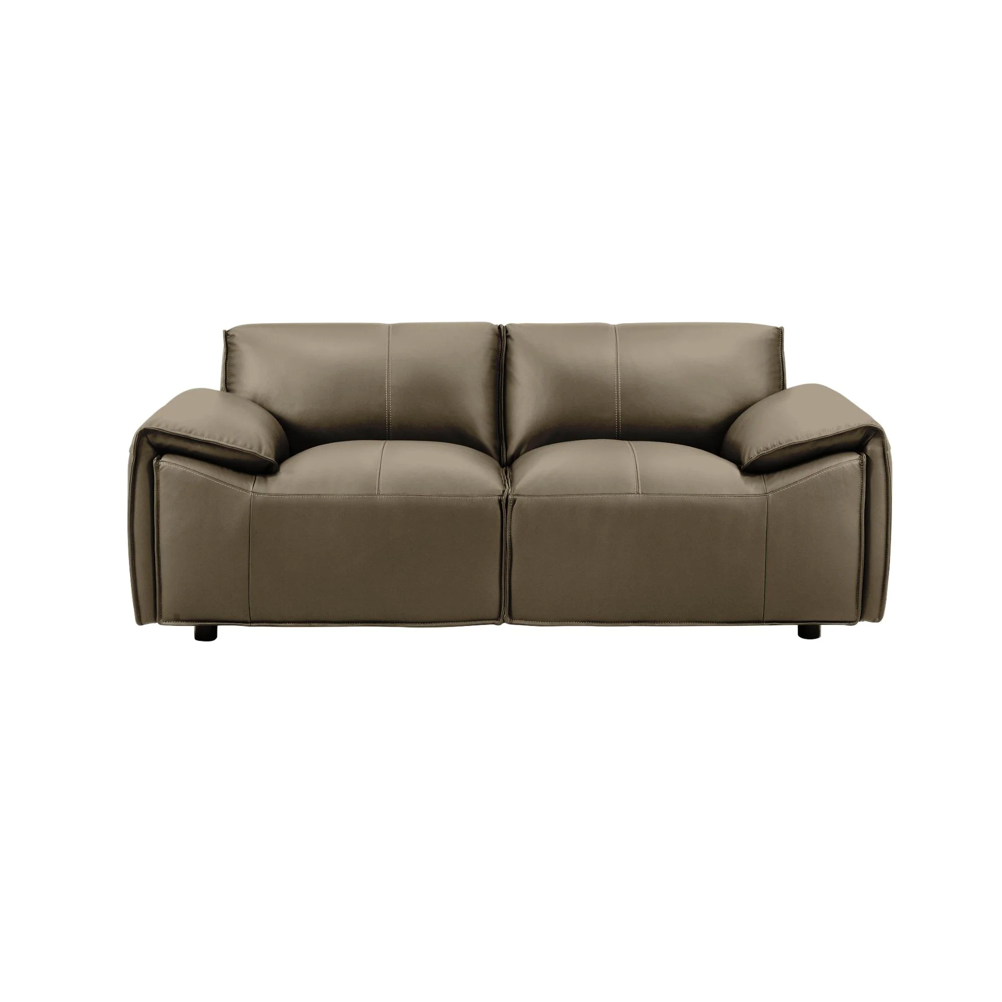 Tanner - Leather Loveseat With Padded Arms - Image 2