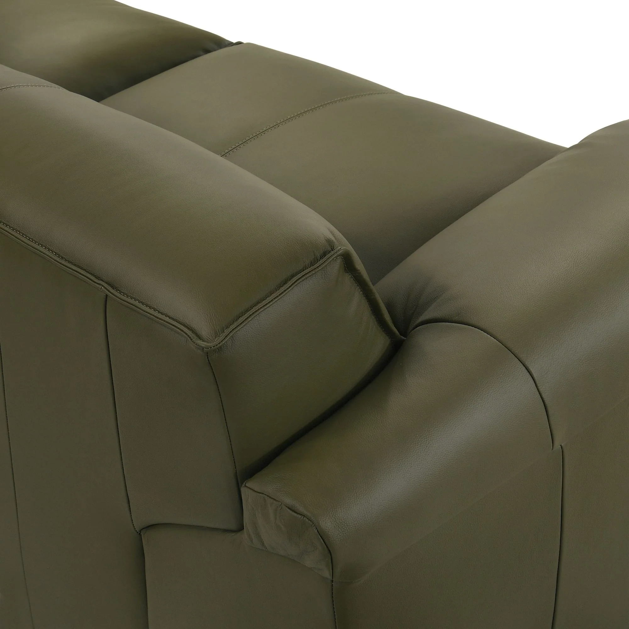 Tanner - Leather Loveseat With Padded Arms - Image 6