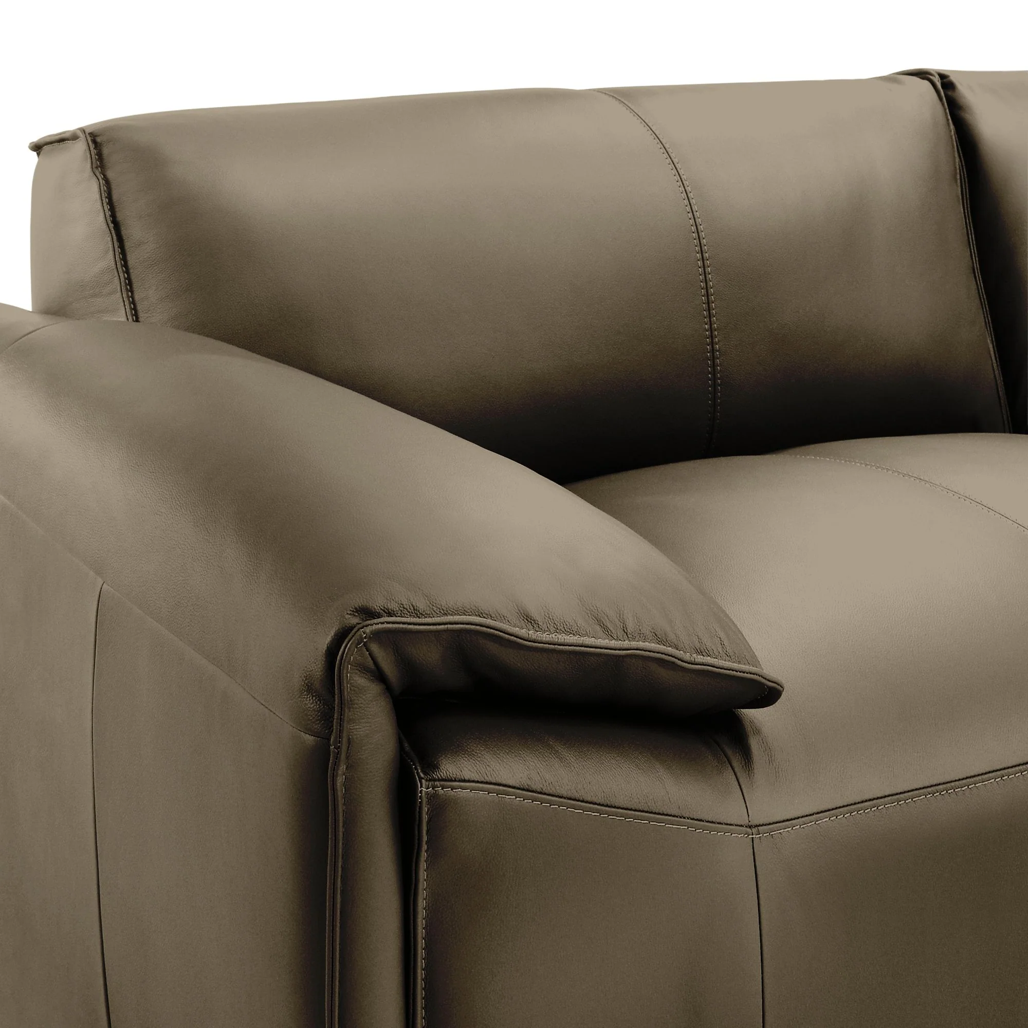 Tanner - Leather Loveseat With Padded Arms - Image 9
