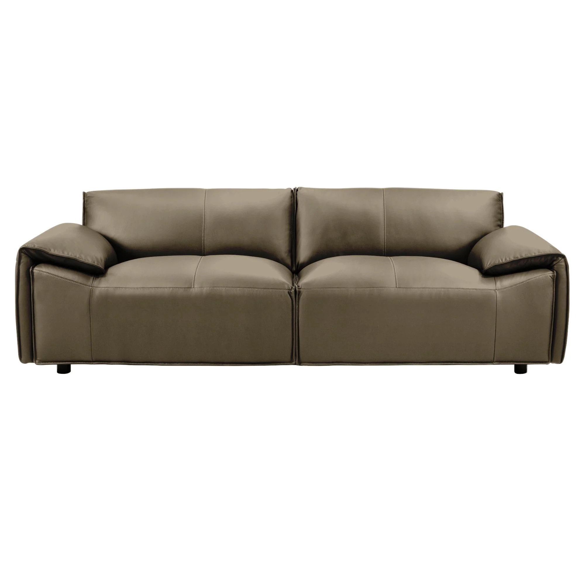 Tanner - Leather Sofa With Padded Arms - Image 2