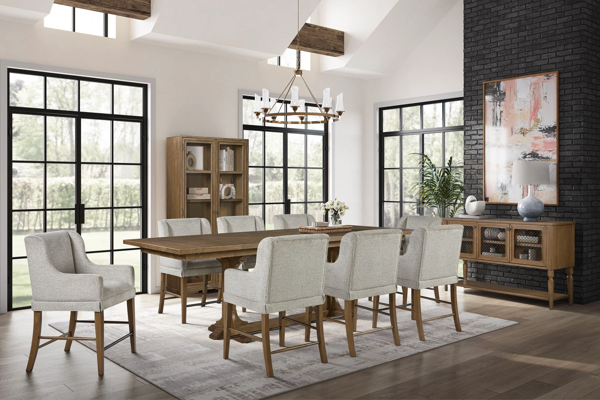 Tarrington - Counter Height Trestle Table - Image 8