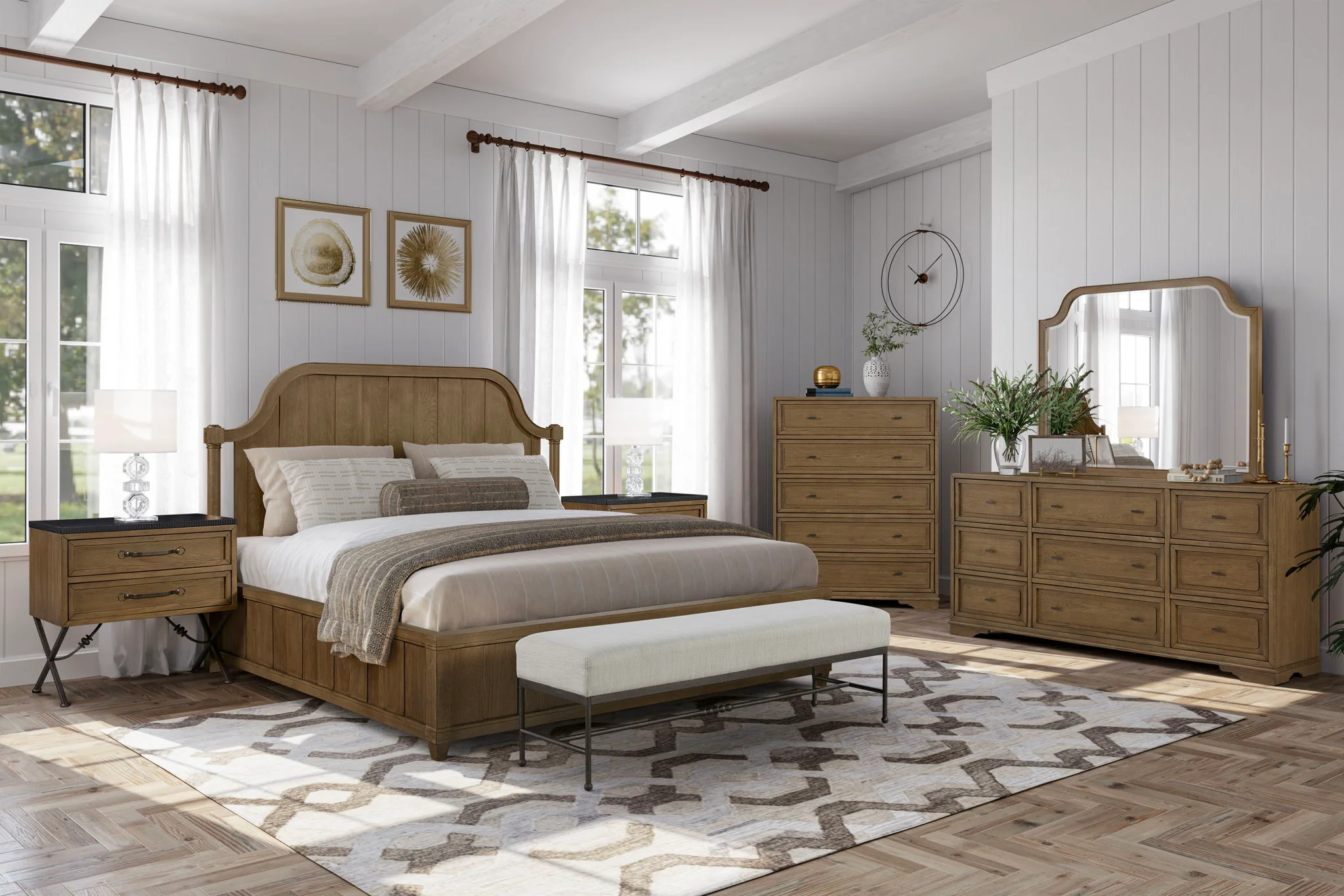 Tarrington - Planked Panel Bed - Image 5
