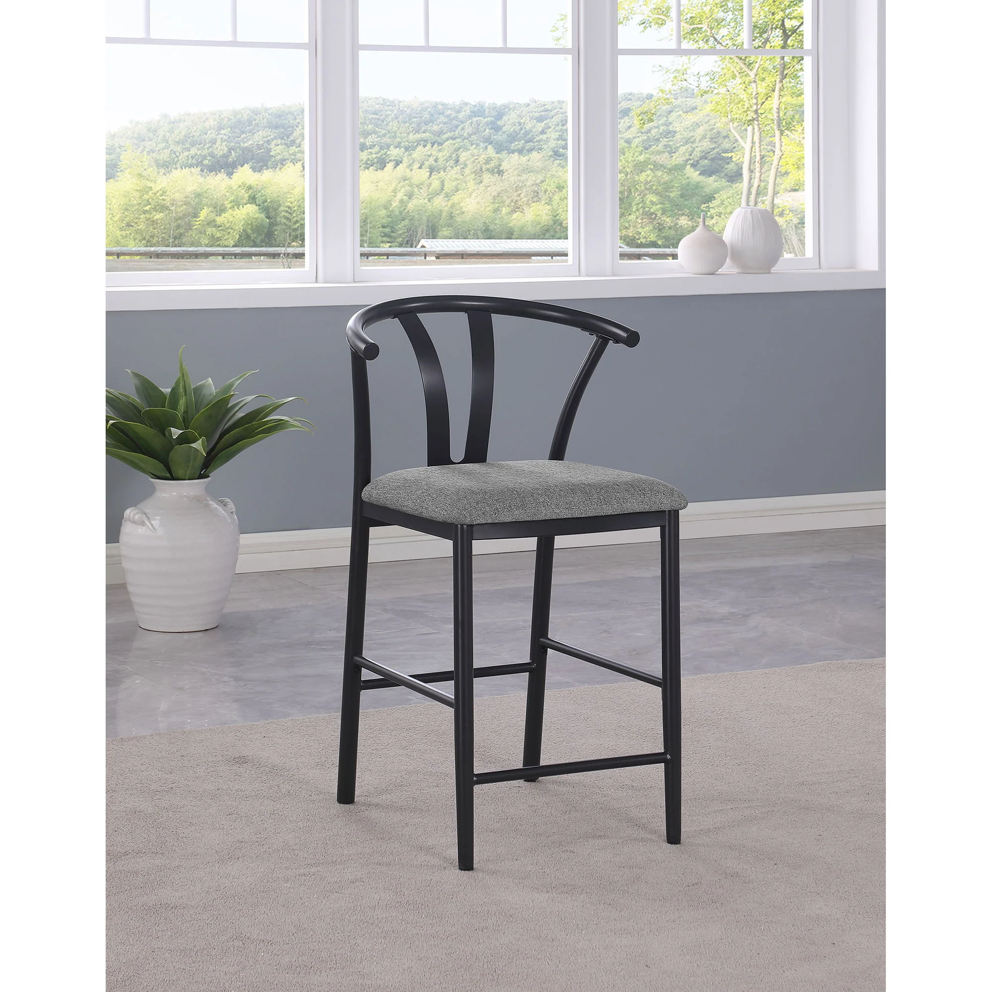 Tazman - Counter Height Dining Side Chair (Set of 2) - Gray - Image 8