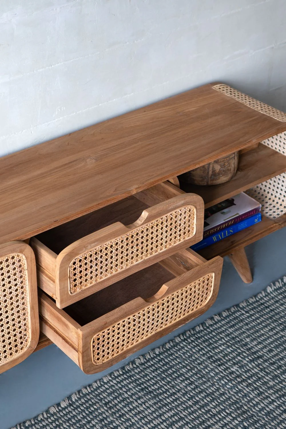 Teak Cabinet - Natural Wood / Brown - Image 2