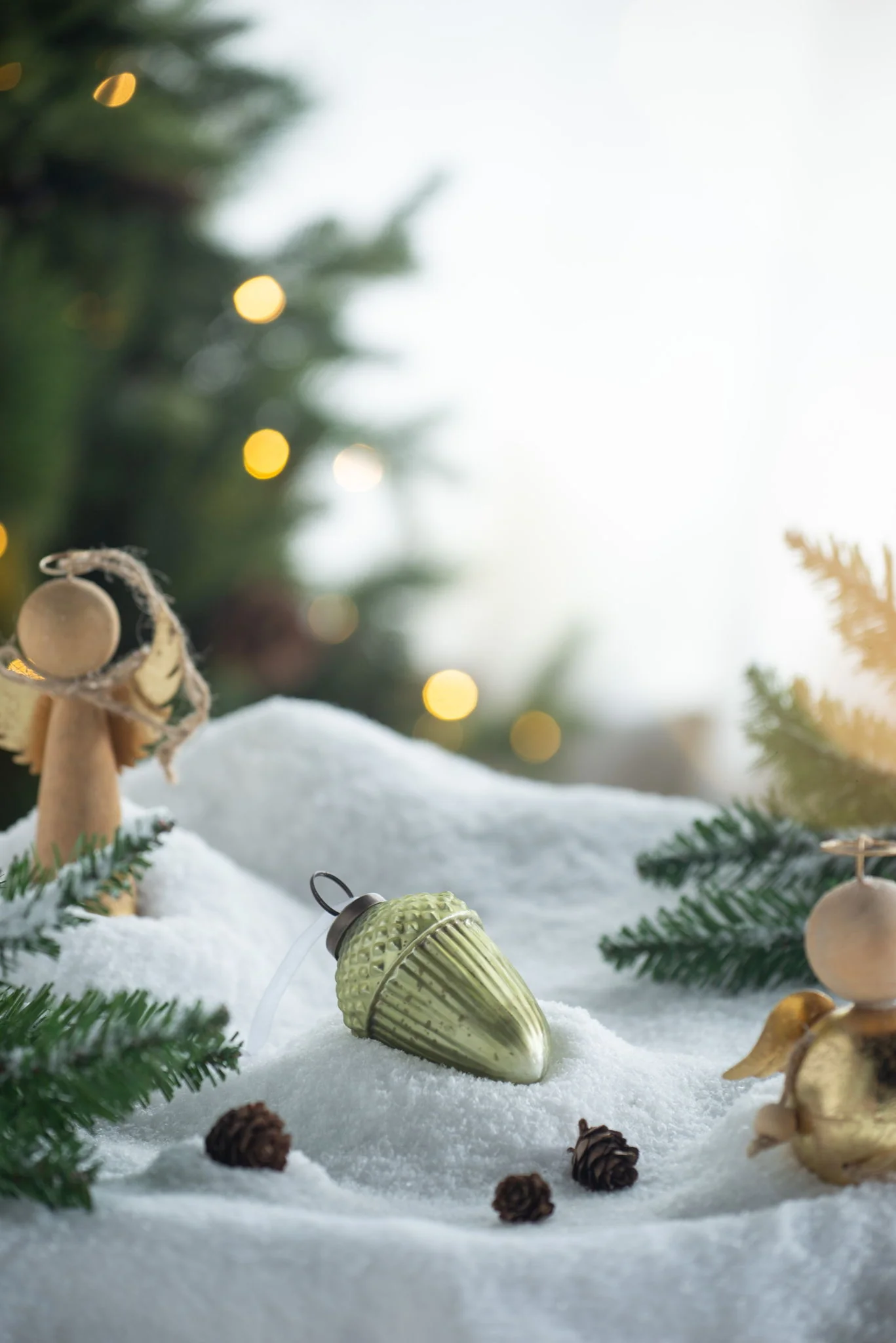 Tear Drop Ornament, Decorative Hanging Christmas Tree Ornaments For Holiday Party Decorations (Set of 12) - Image 5