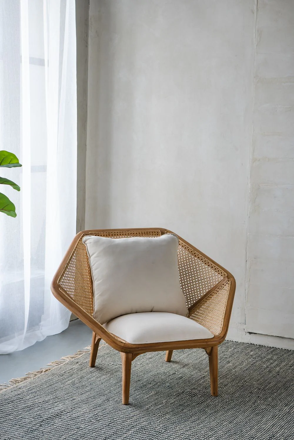 Tectona - Teak Leisure Chair - Natural Wood / Brown - Image 3