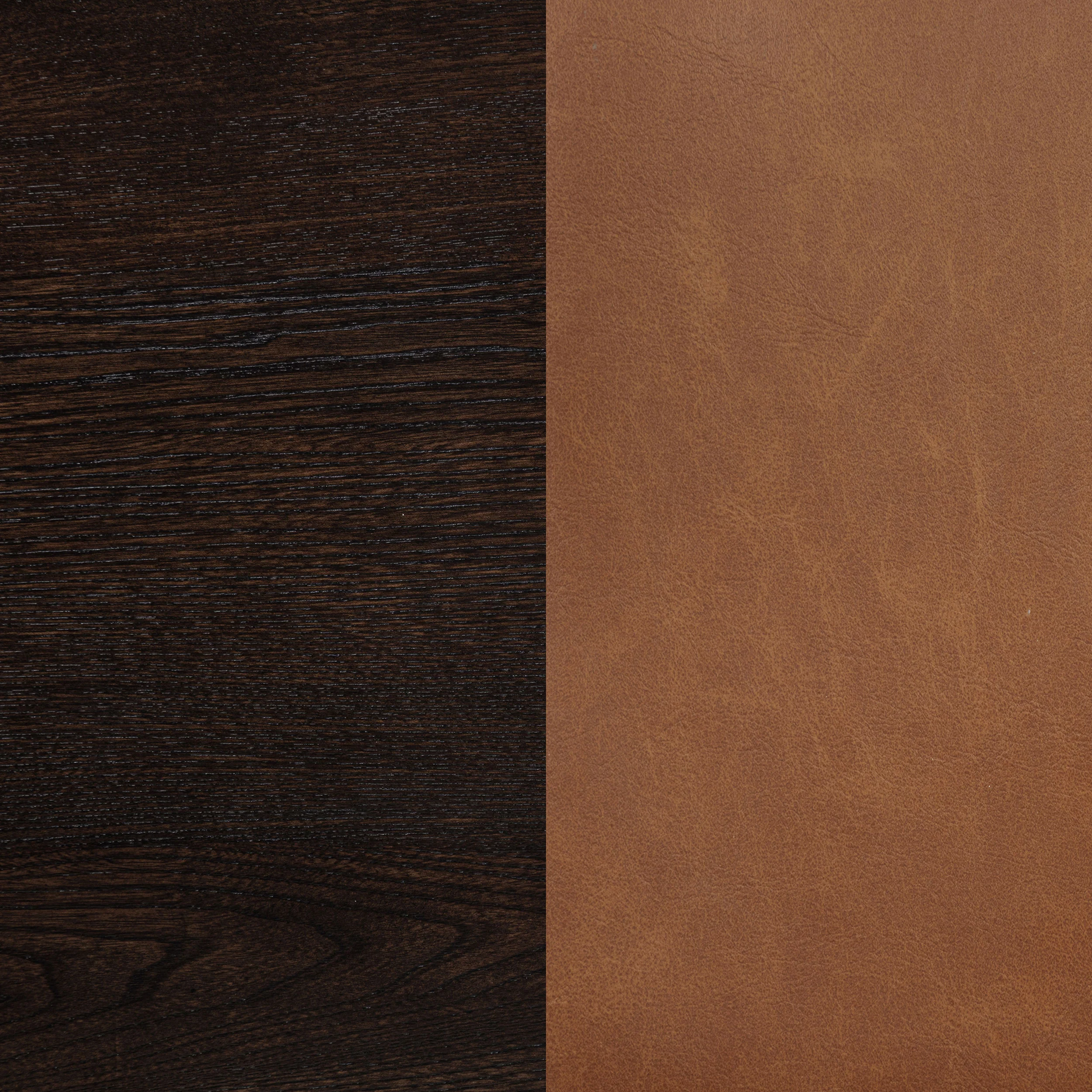 Tegan Faux Leather Counter Height Chair Cognac - Set of 2 - Image 2