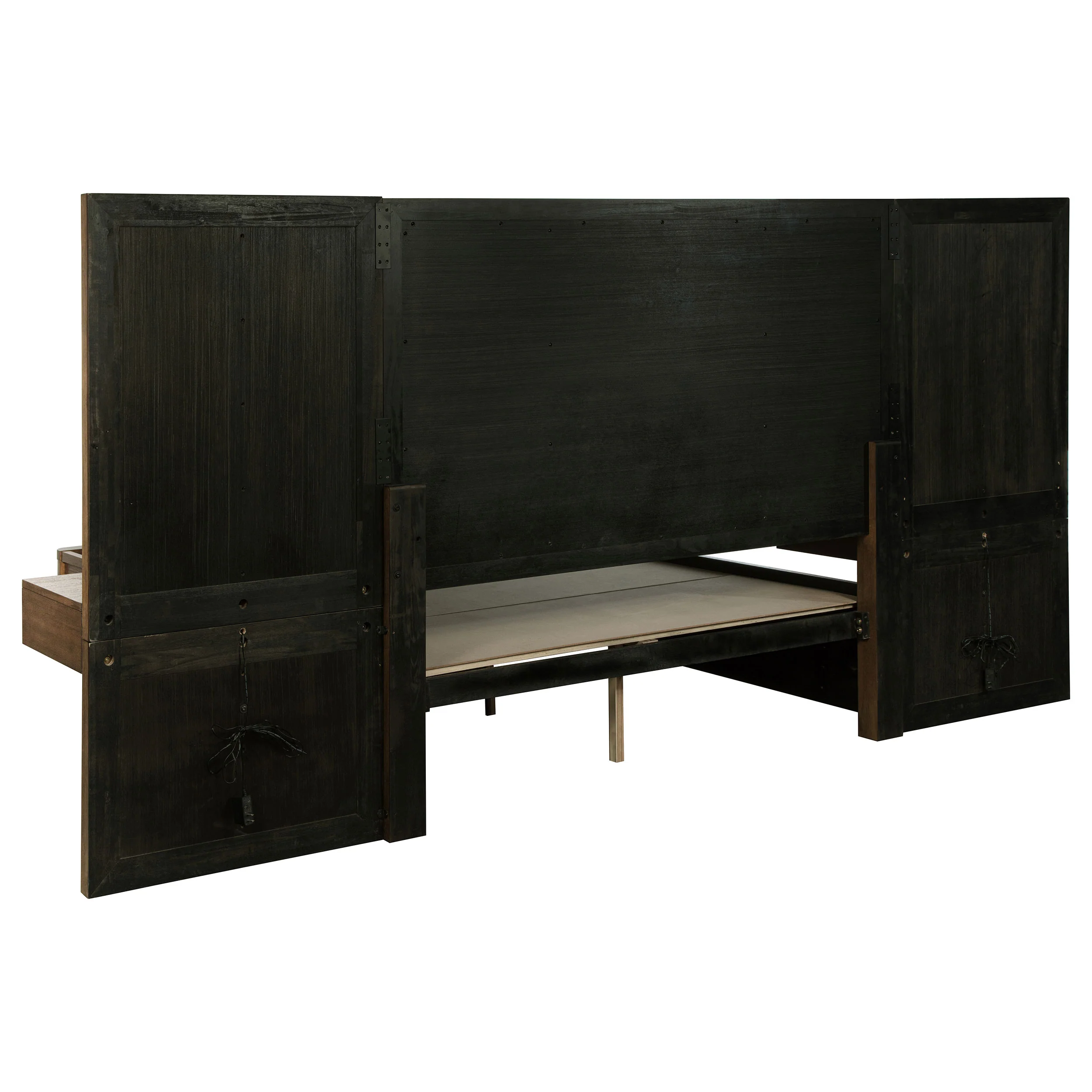 Terrace 2-Piece Wall Panel with Nightstand Set Ash Brown - Image 5
