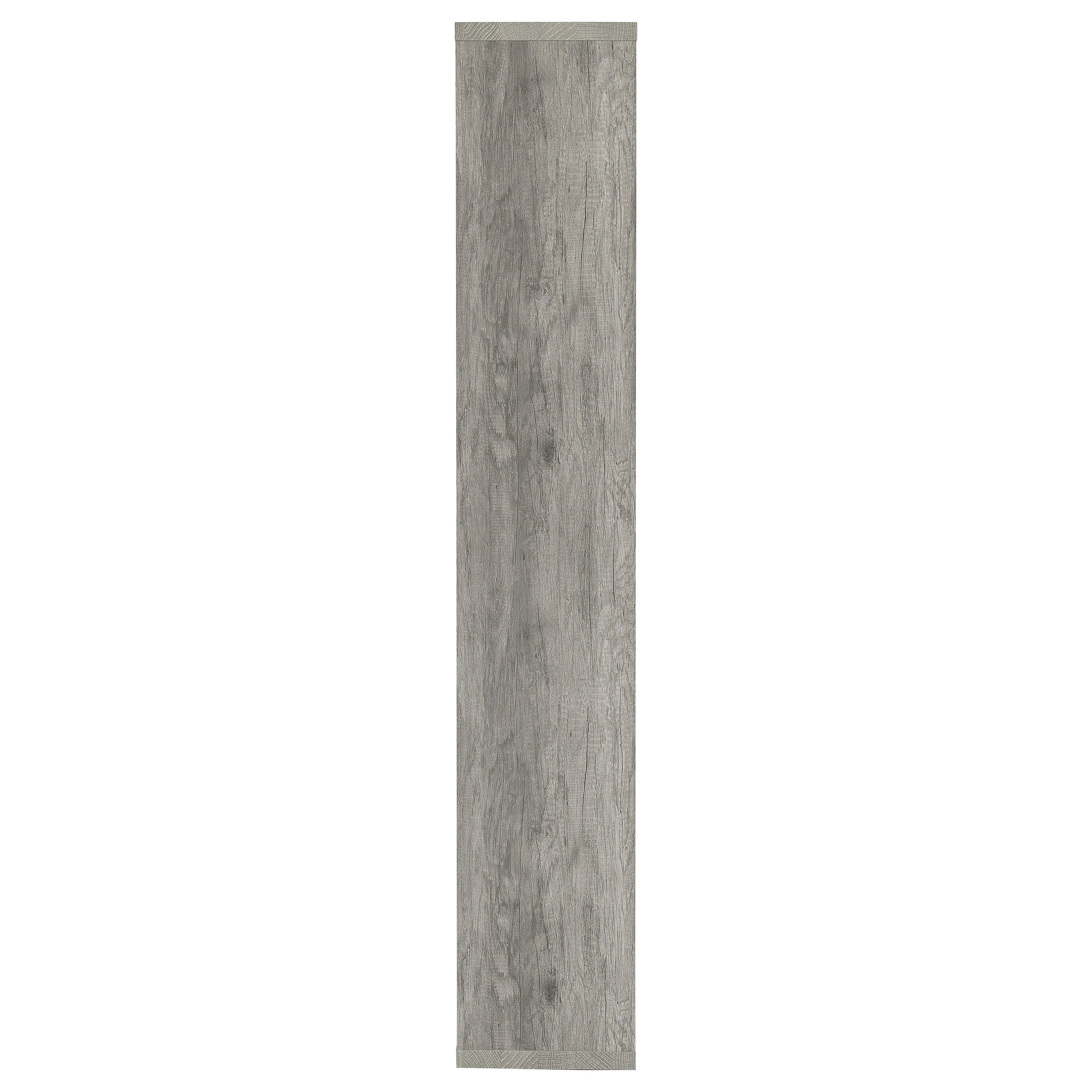 Theo 71-inch 6-Shelf Bookshelf in Grey Driftwood - Image 5