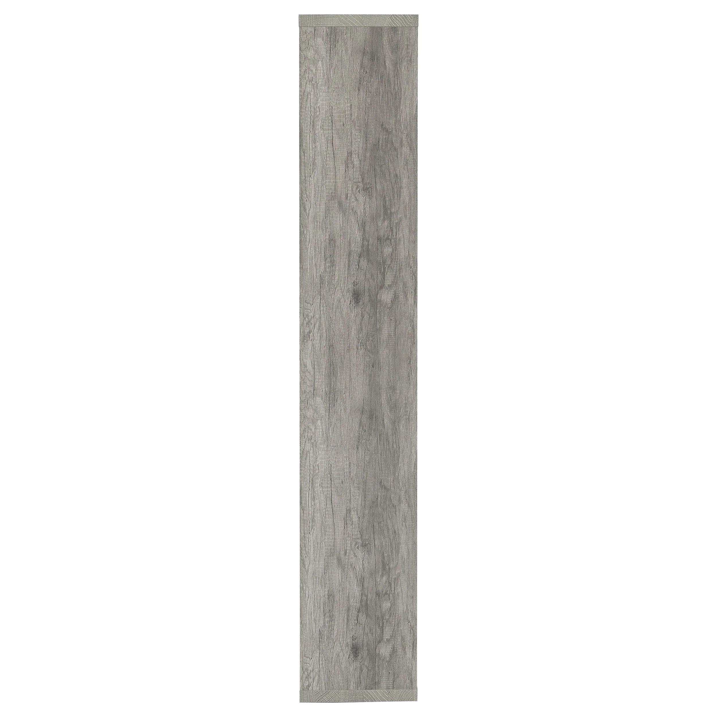 Theo 71-inch 6-Shelf Bookshelf in Grey Driftwood - Image 8