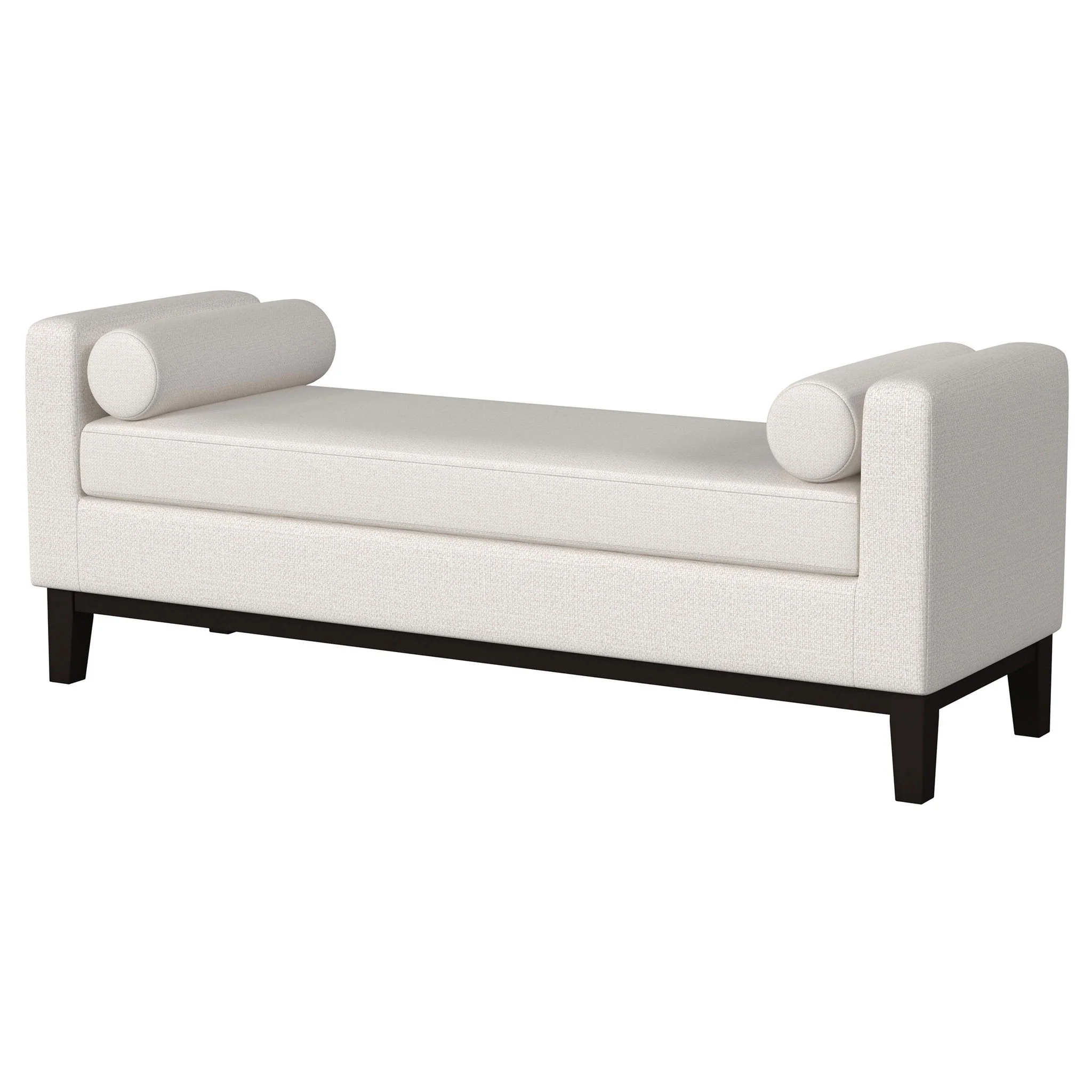Thomas - Raised Arm Accent Bench - Ivory - Image 3