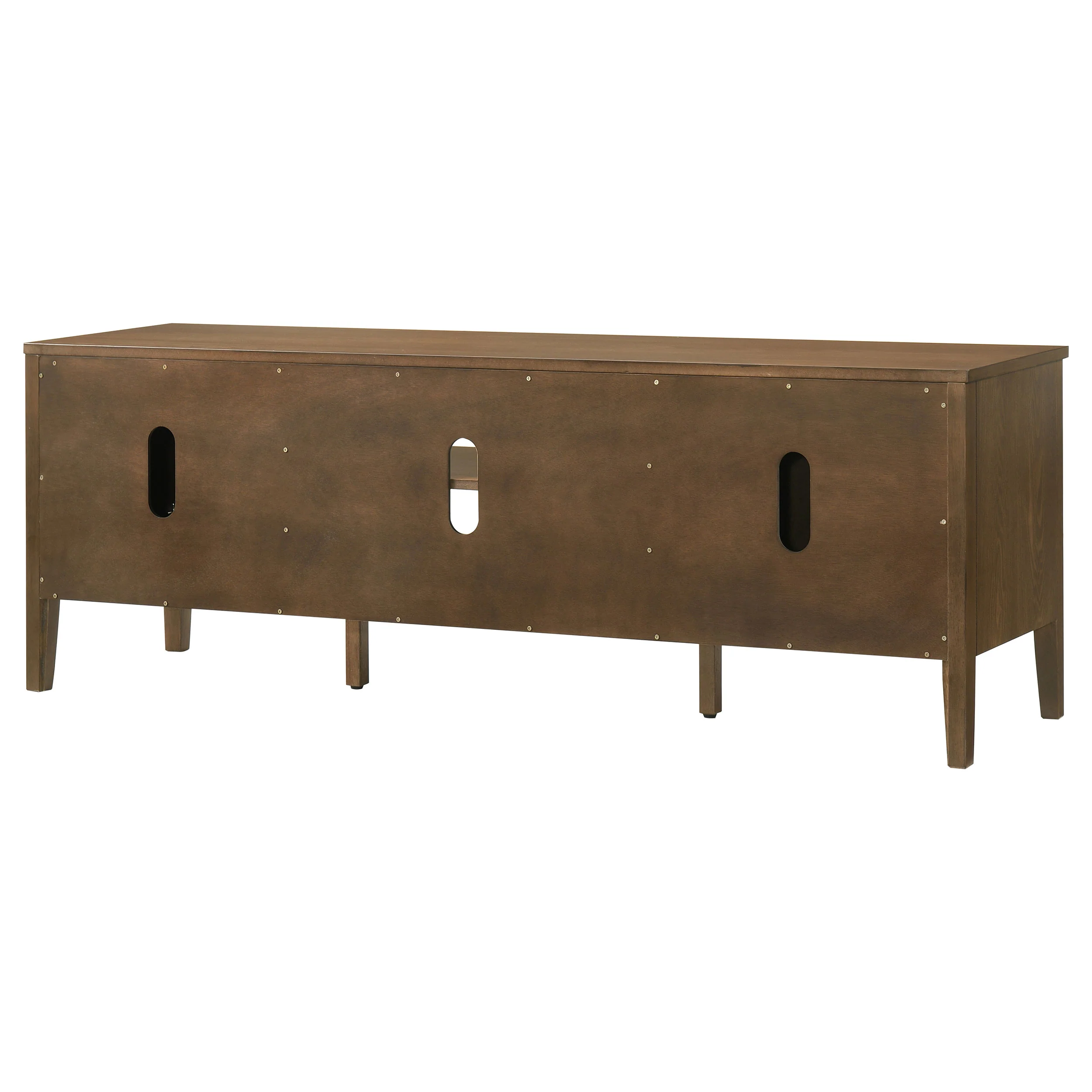 Thori 63-inch 2-Door TV Stand Media Console Dark Brown - Image 7