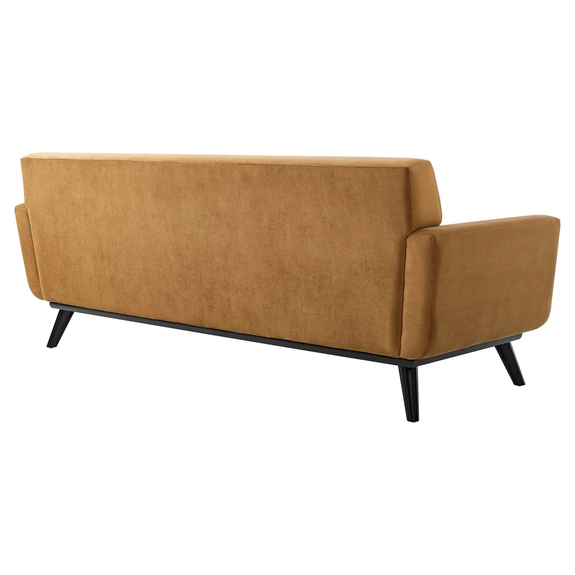Three-Button Tufted Performance Velvet Sofa with Splayed Legs - Image 10