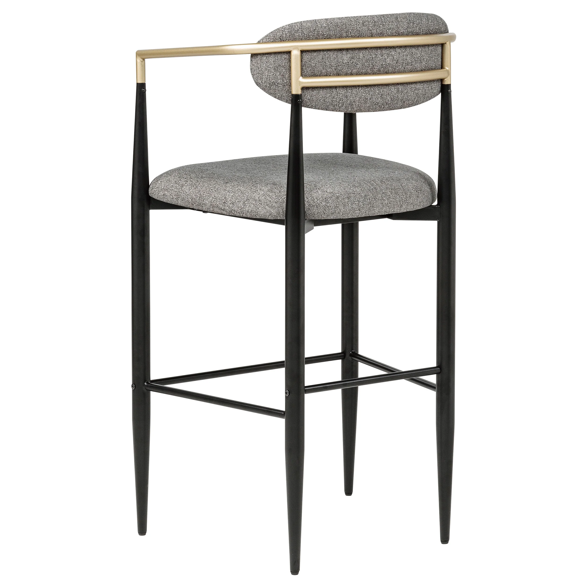 Tina Fabric Upholstered Bar Chair Dark Grey (Set of 2) - Image 10