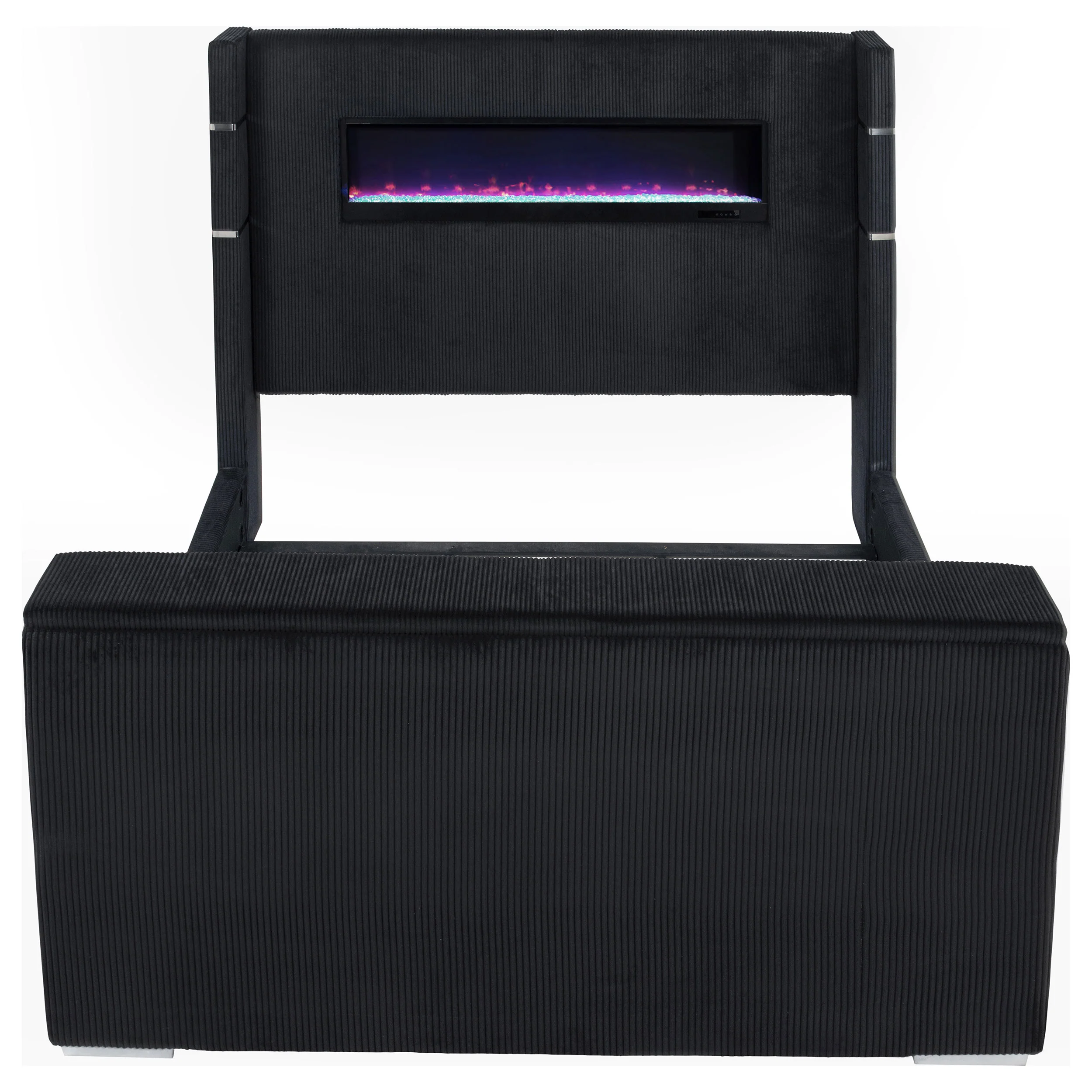 Tisdall California King Flame Visualizer TV Bed Black - Image 10