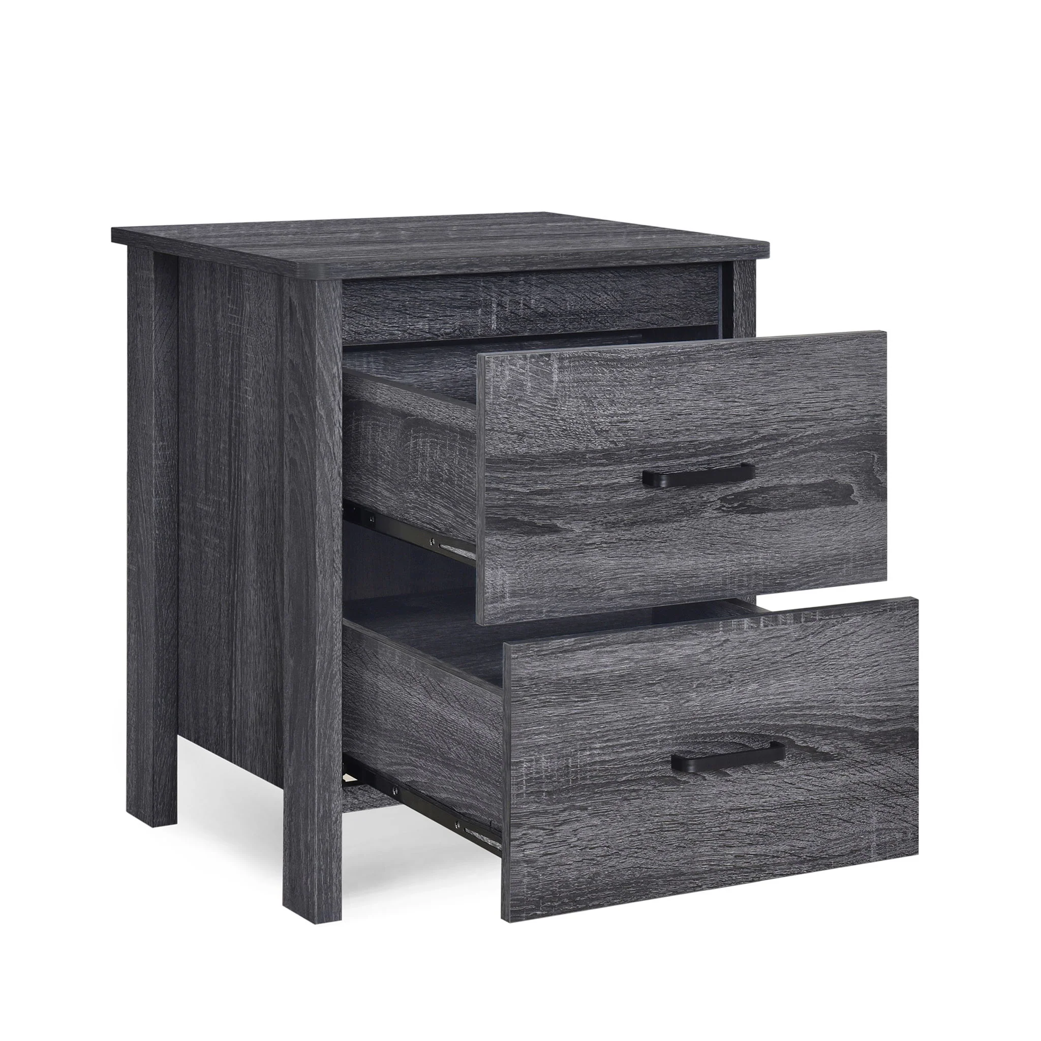 Titeca - Contemporary Wood 2 Drawer Nightstand - Image 7
