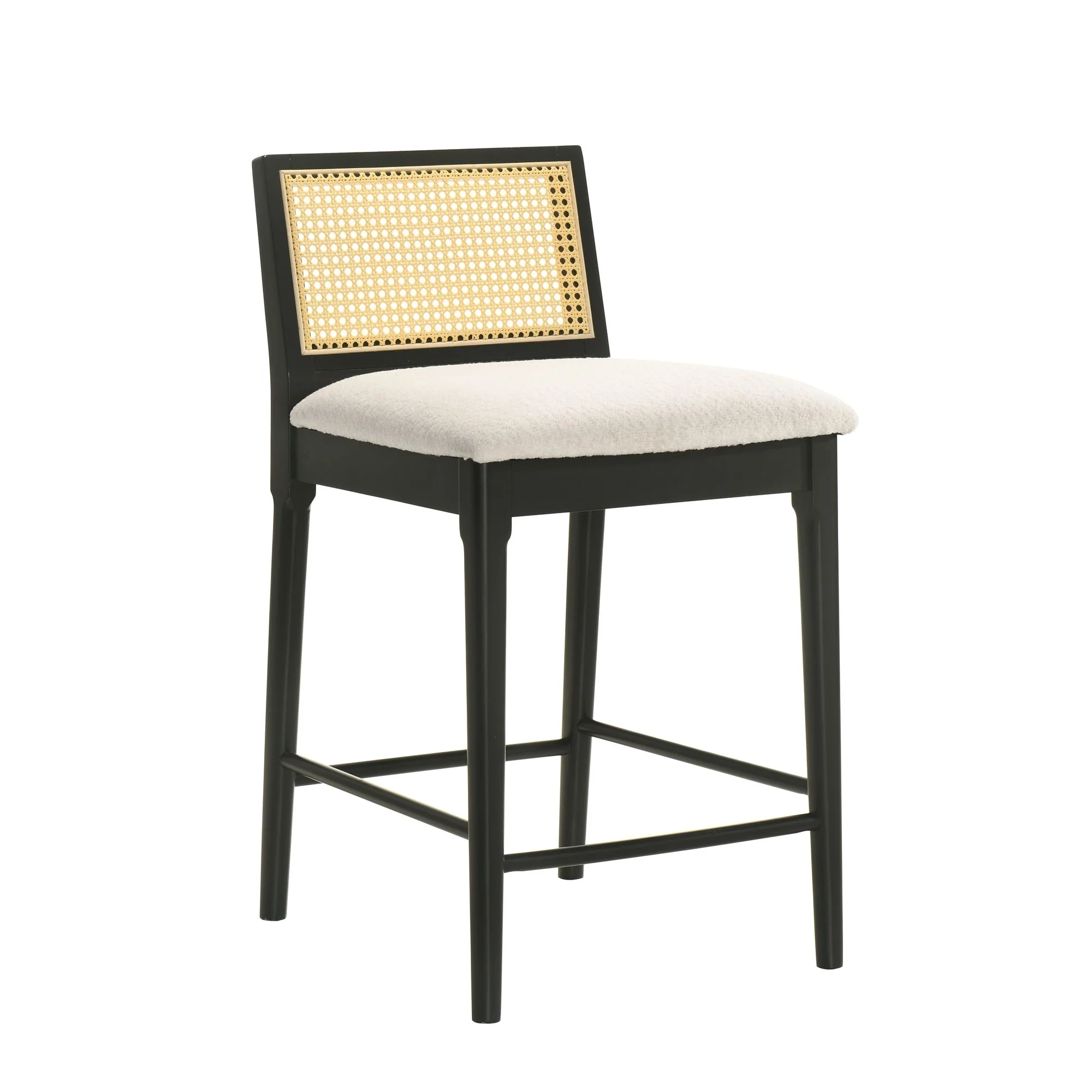 Tobias - Coastal Modern Wood Counter Height Kitchen Bar Stool - Image 2