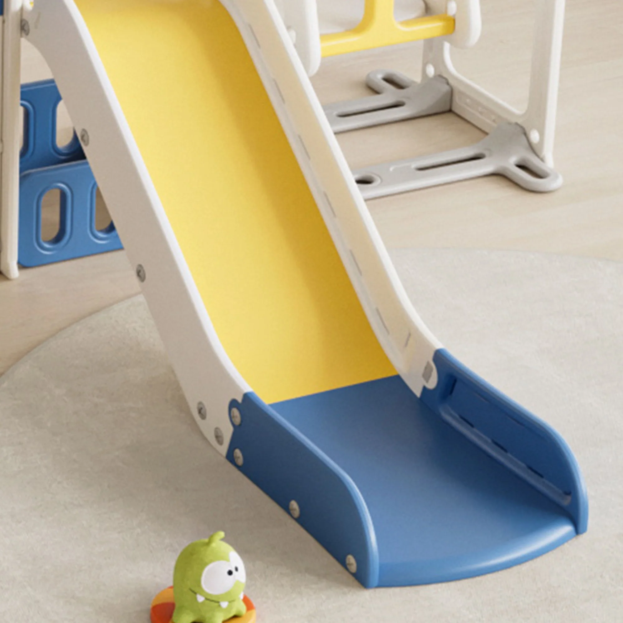Toddler Slide Kids Playground With Basketball Hoop And Swing - Image 13