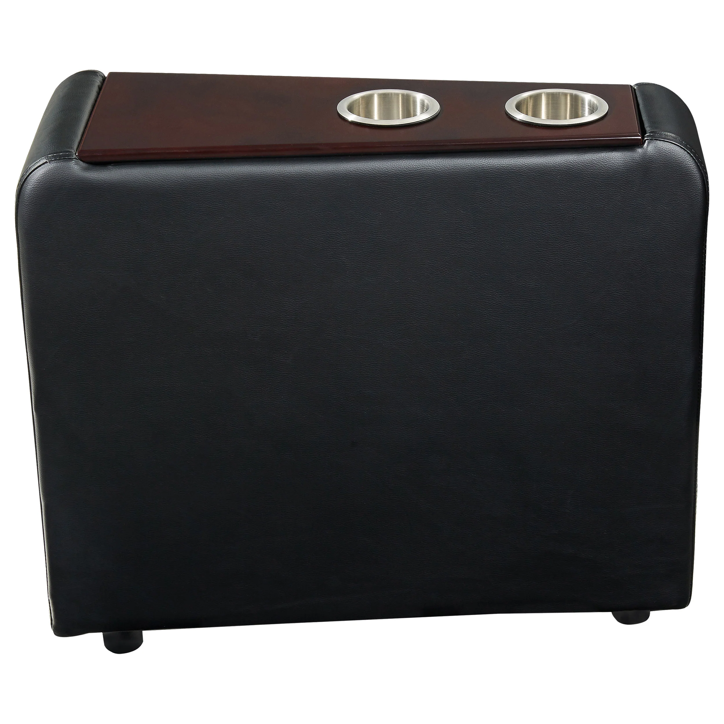 Toohey Upholstered Tufted Recliner - Black Leatherette - Image 15